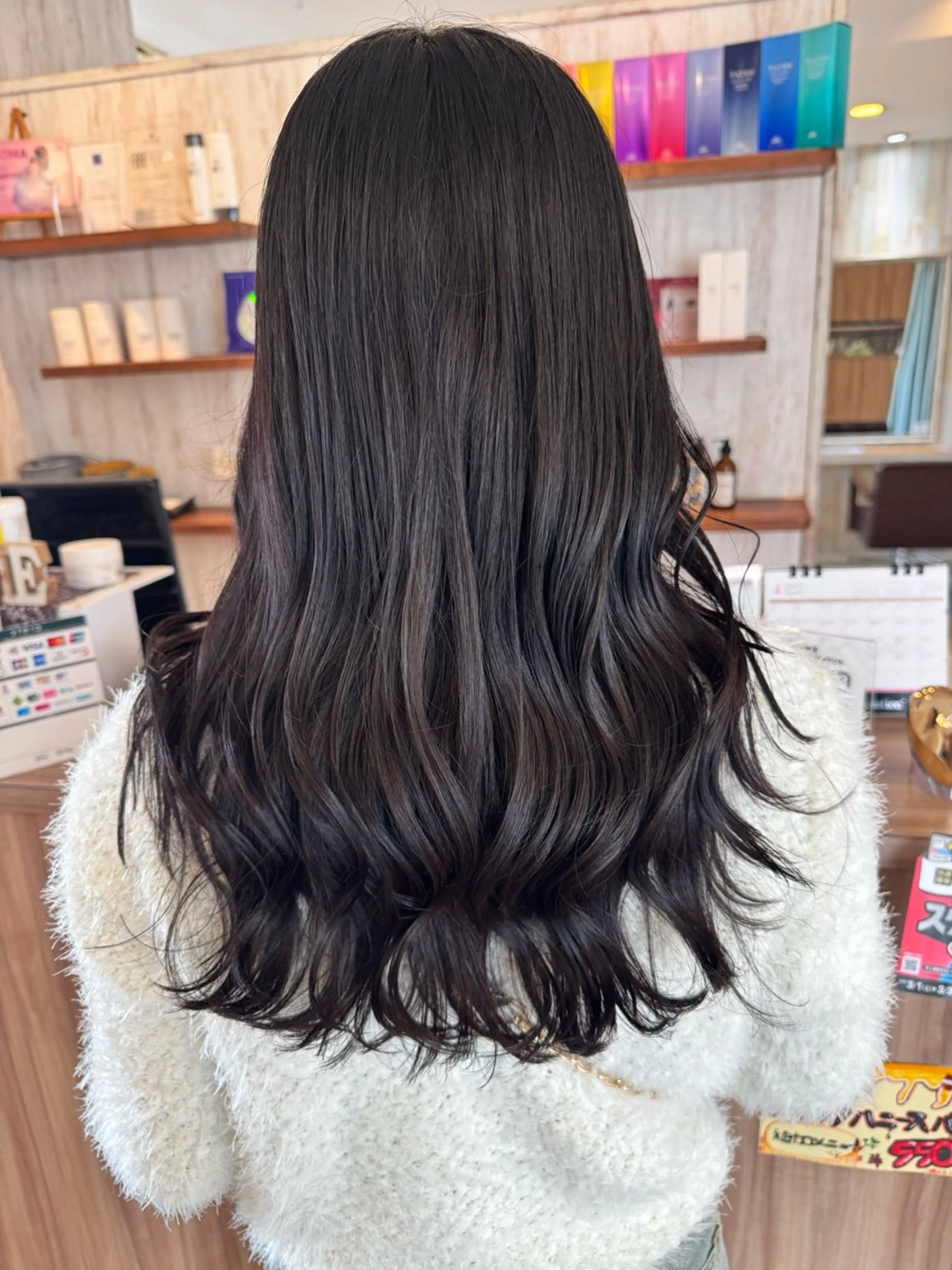 セミロング 顔まわりレイヤー 顔周りカット 韓国風ヘア レイヤーカット カット ヘアカラー トリートメント 古澤 あかねのヘアスタイル