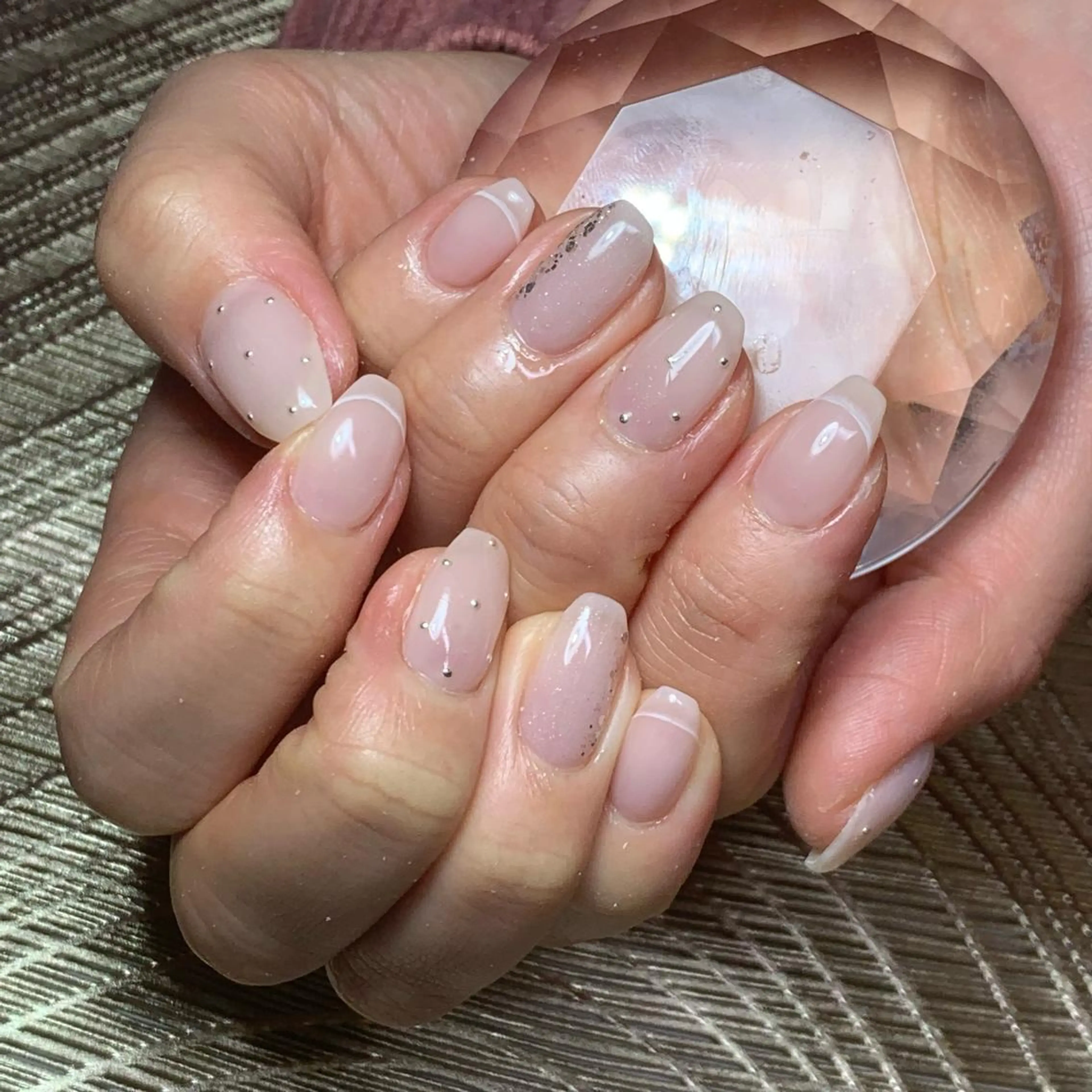 ネイル ハンドネイル καρδιά -ｶﾙﾃﾞｨｱ-のネイルデザイン