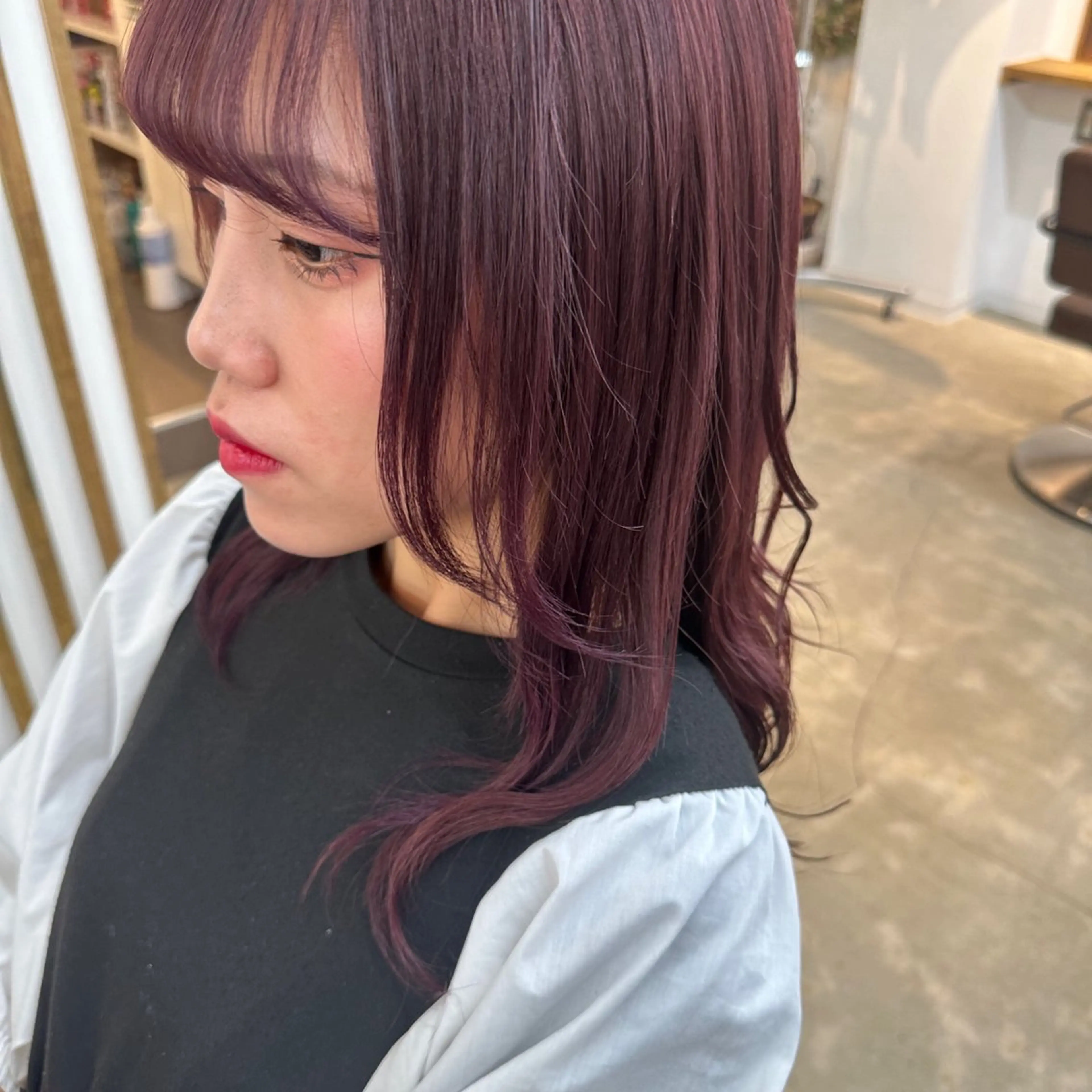 セミロング カラー アッシュ 🫧FEAT. ／Rikka 🫧のヘアスタイル