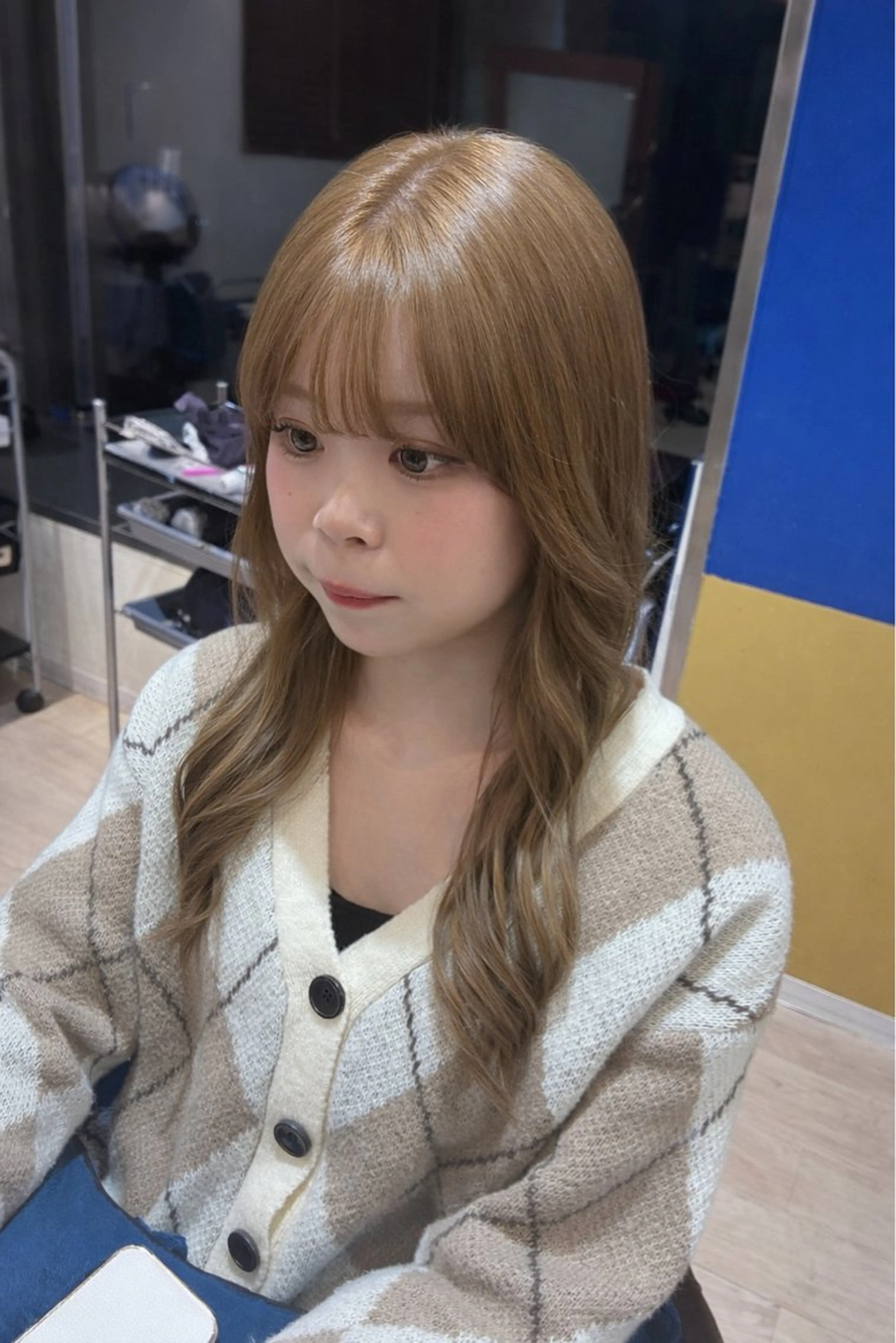 ロング ヘアカラー トリートメント Orque kazuneのヘアスタイル