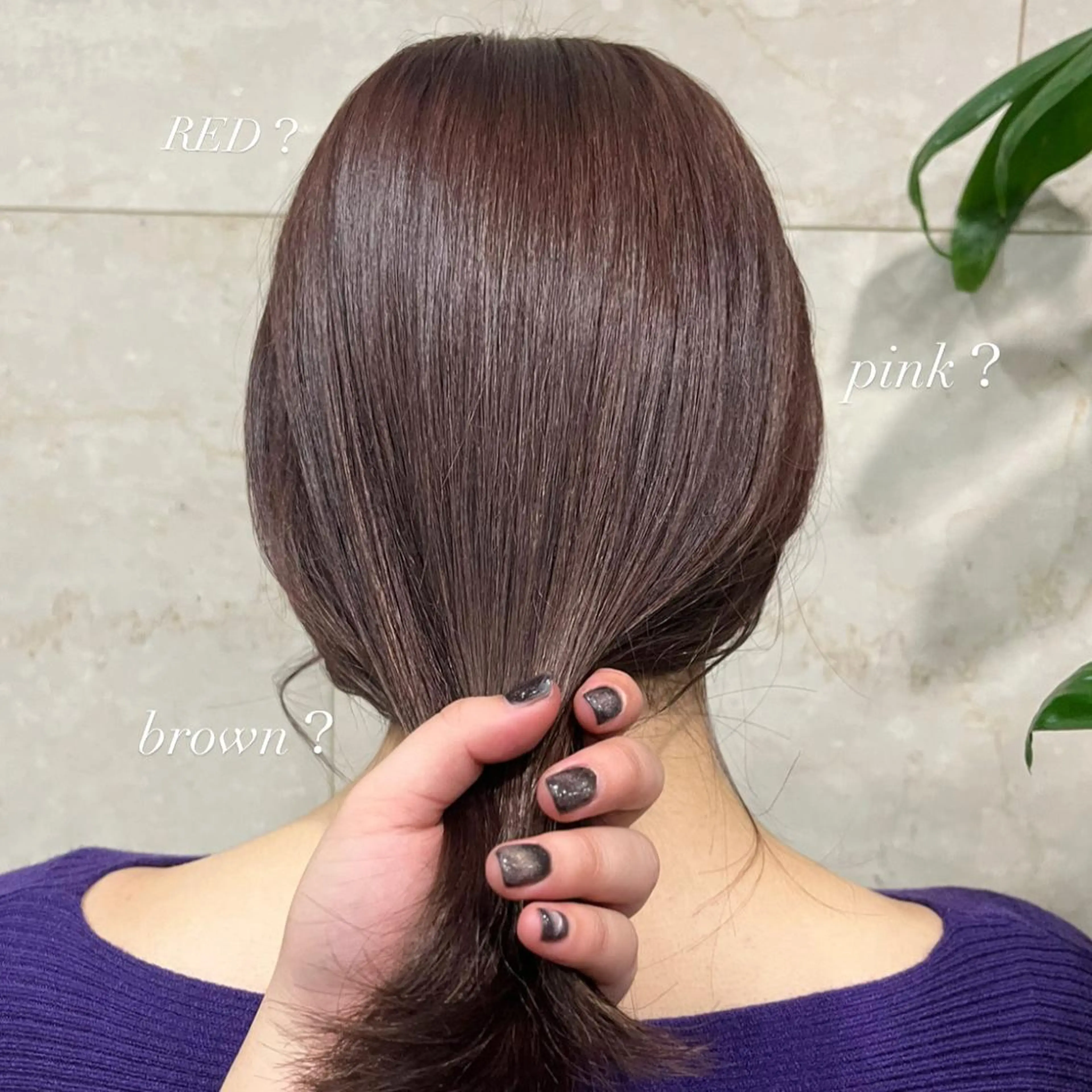 カラー こまつばらみお/レイ ヤー/ダブルカラーのヘアスタイル