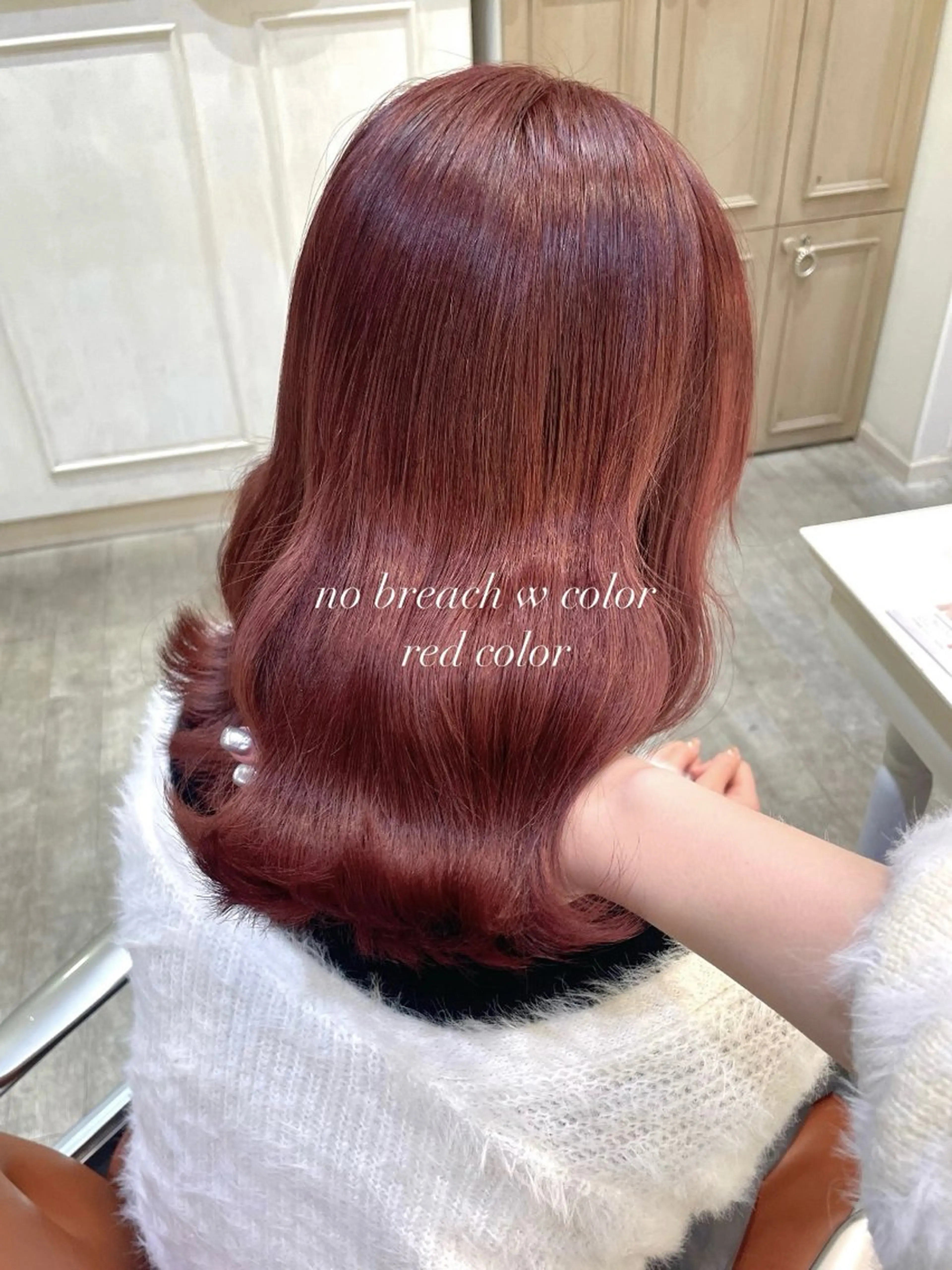 ミディアム カラー ハイトーンカラー/ 長さだし🐇きょうかのヘアスタイル