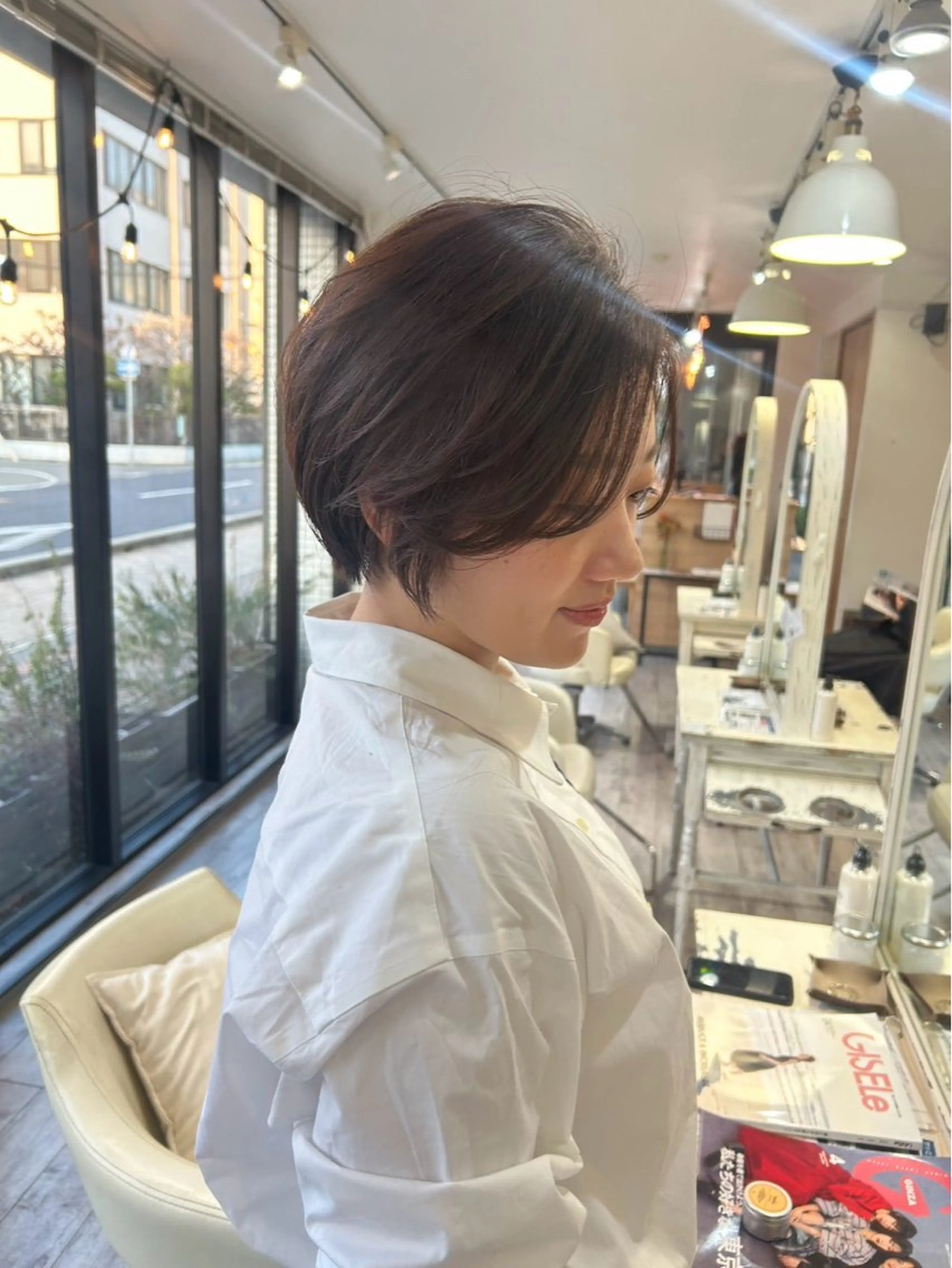 ショート GIFT所属・橋本叶夢/ ショートヘア/透け感のヘアスタイル