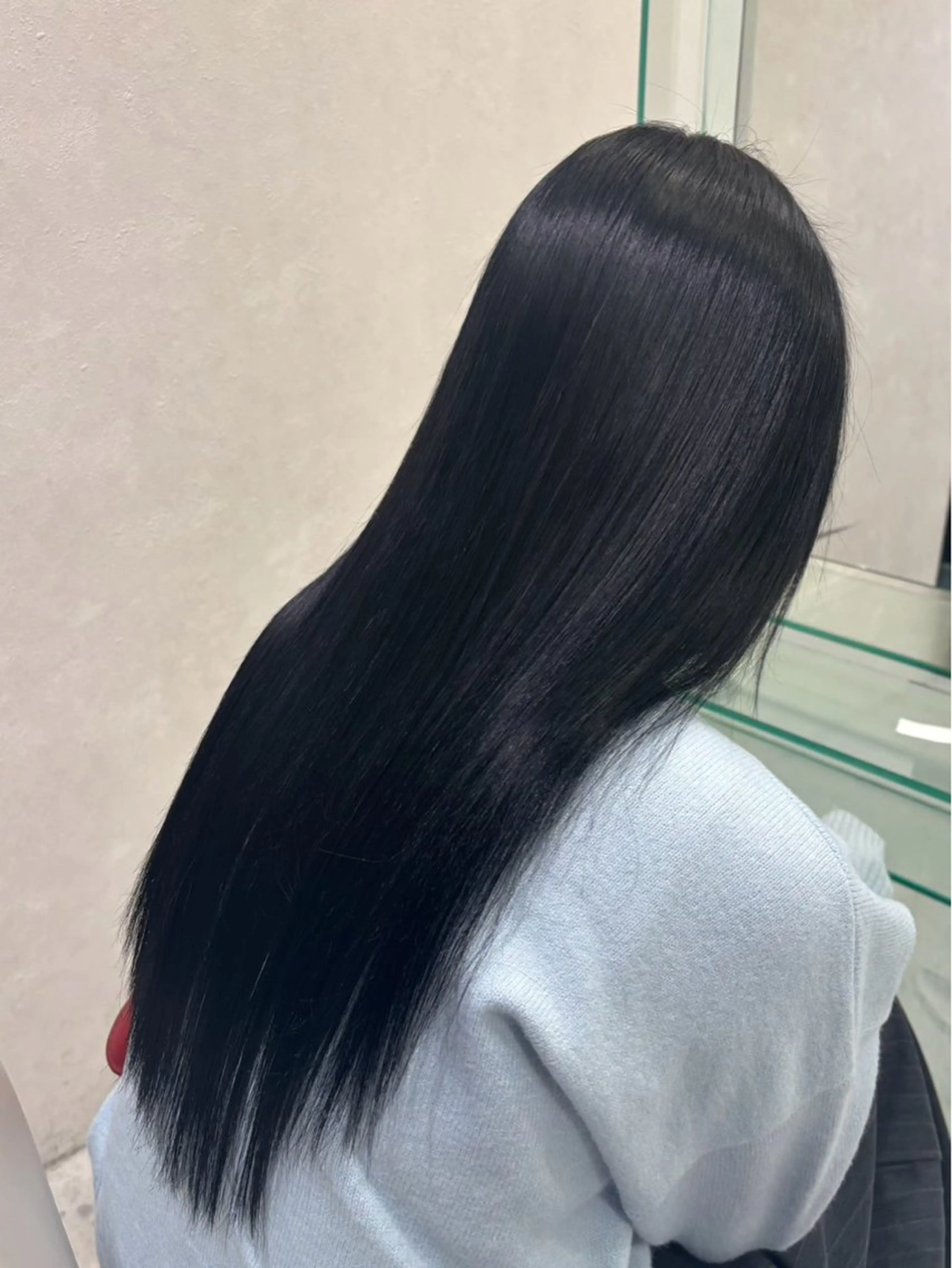 【圧倒的透明感✨】ケアカラーによるダブルカラー🌱の写真