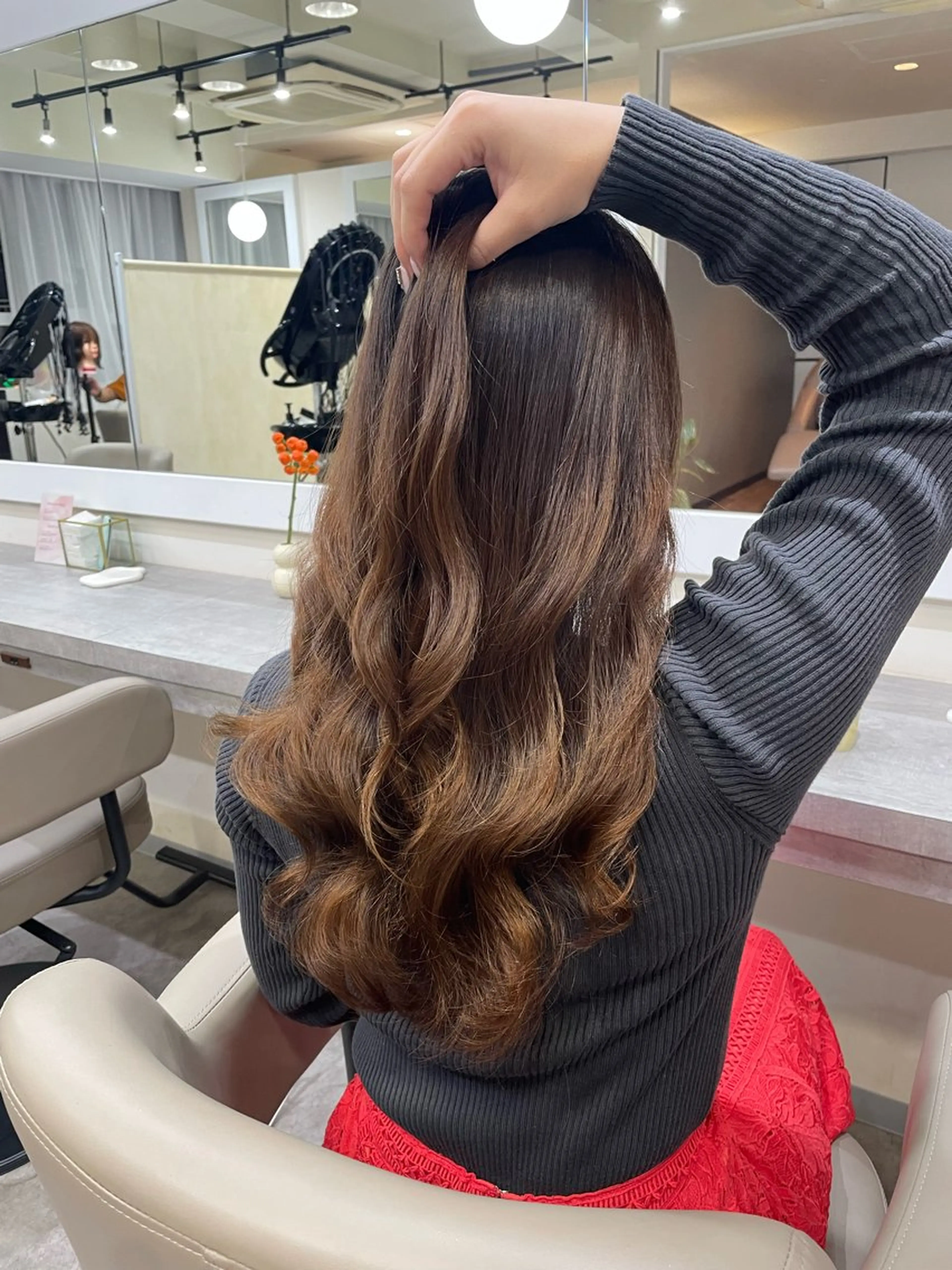 ロング パーマ 韓国風パーマ/ヘア セット/店長みづきのヘアスタイル