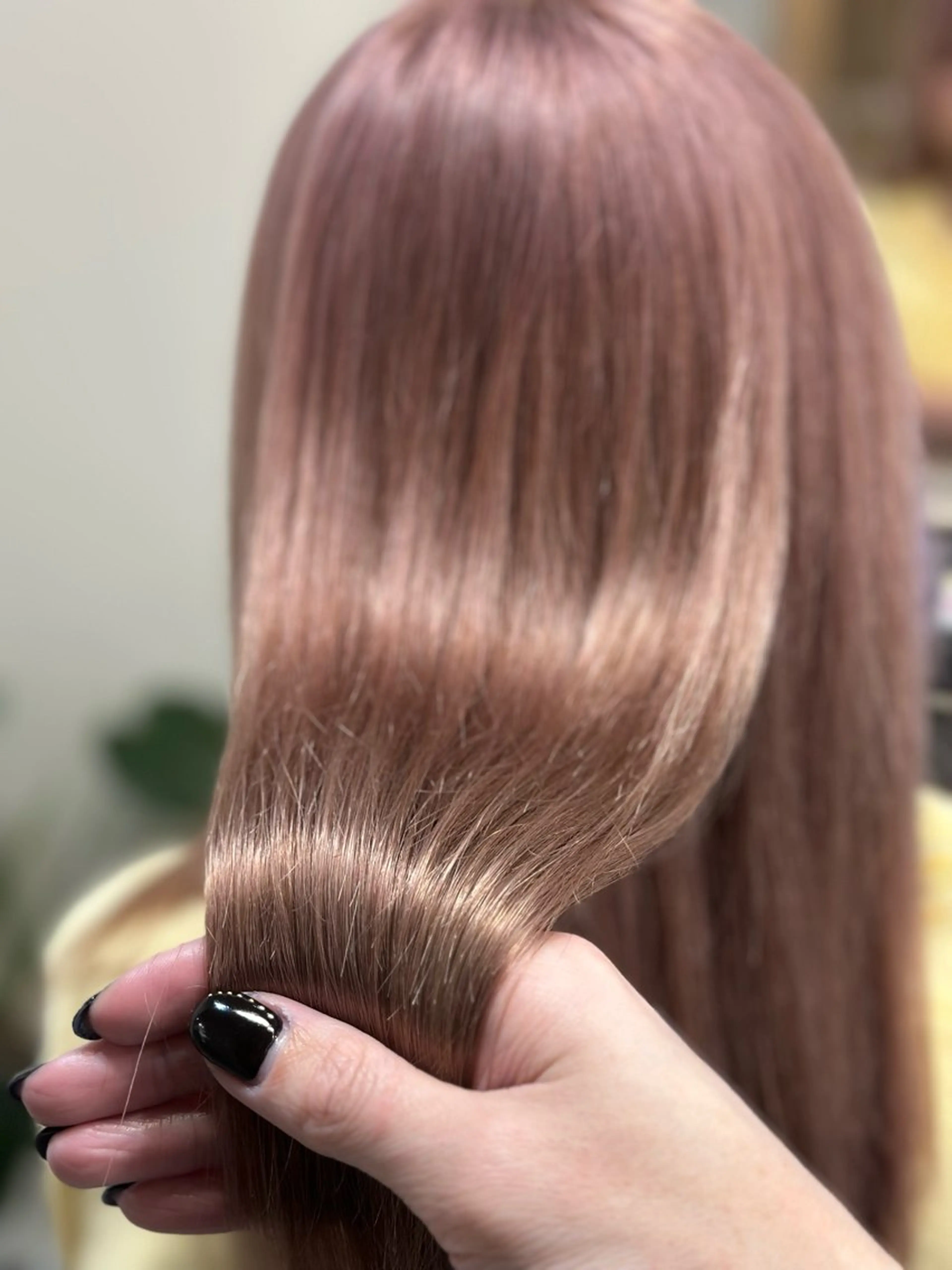 ミディアム カラー カット ヘアカラー トリートメント ヘアセット kaminote所属・福西晃希 【艶髪・髪質改善】のヘアスタイル