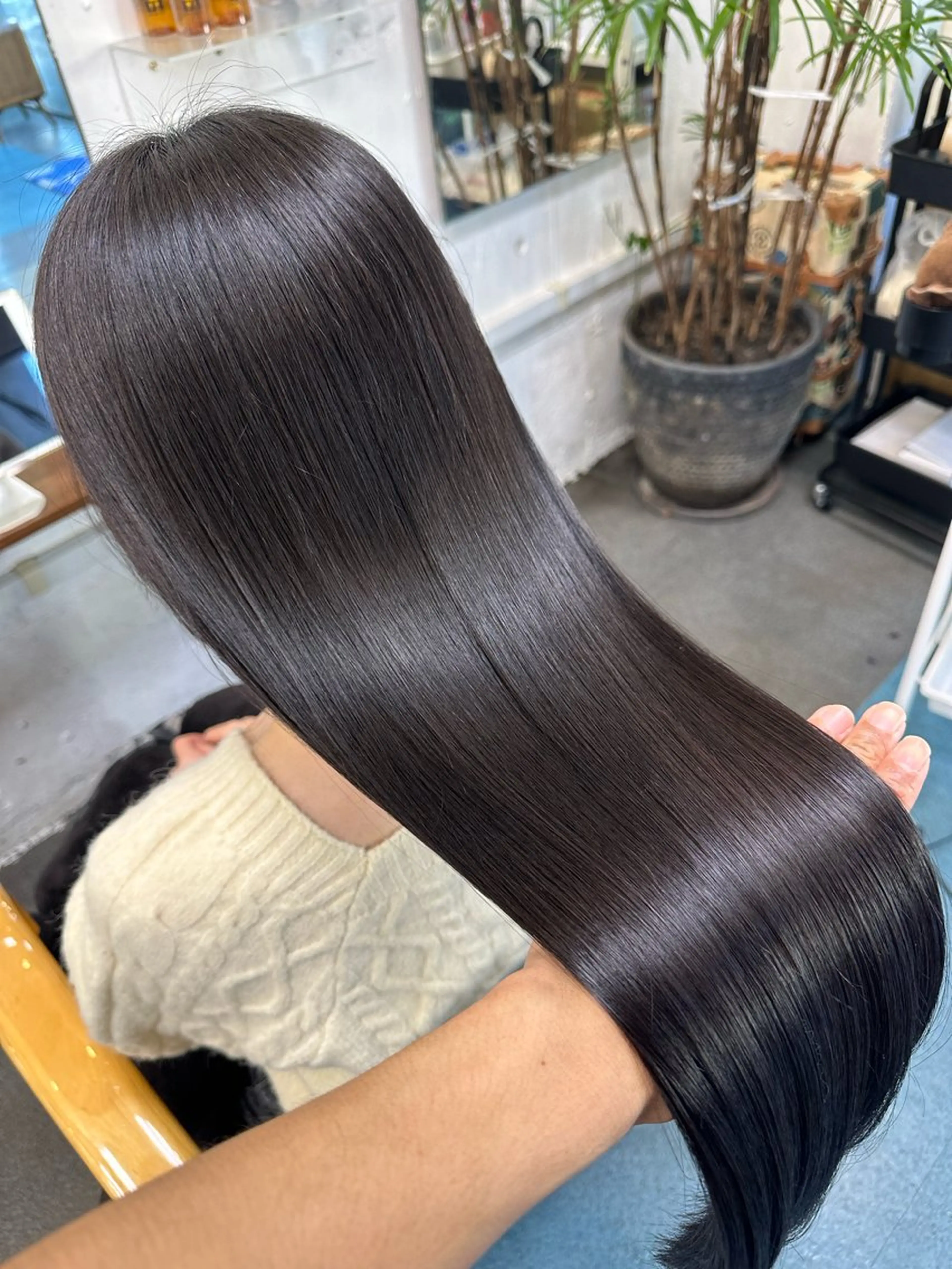 ロング カラー 髪質改善 【髪質改善】に特化 オリーブオイルクラブのヘアスタイル