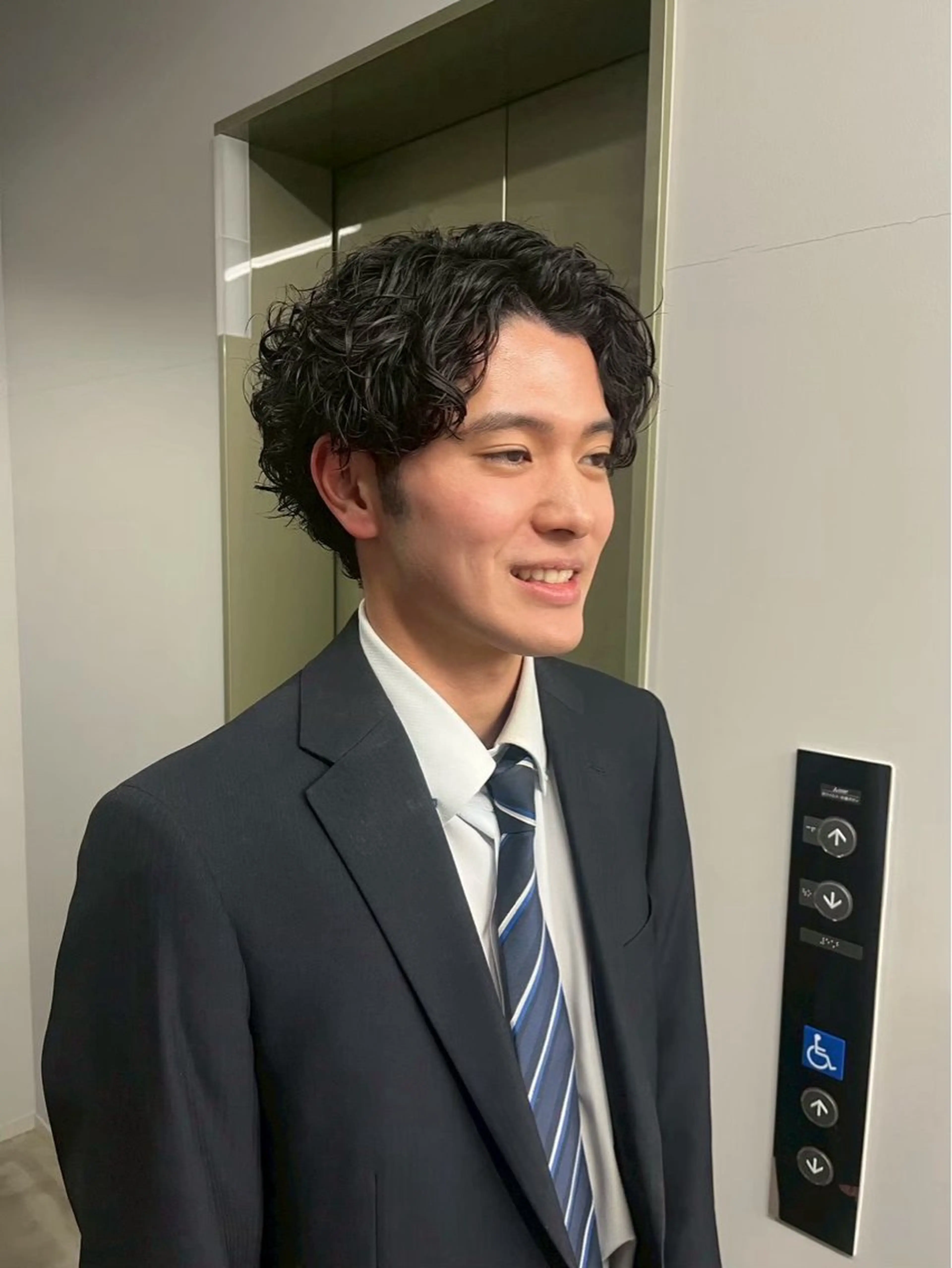 パーマ メンズ カット パーマ ニュアンスパーマ/ ウルフ/ときなのヘアスタイル