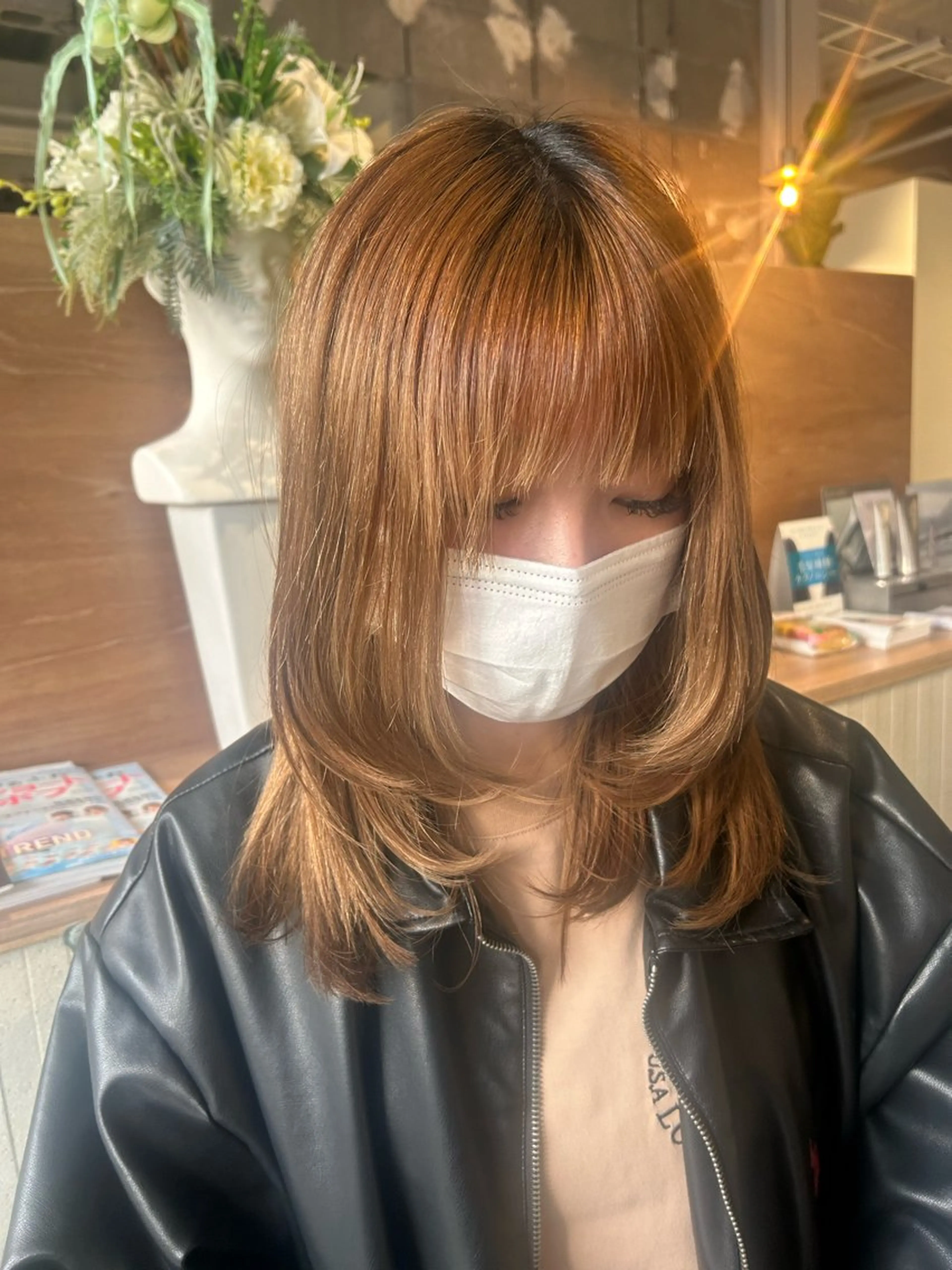 セミロング レイヤーカット ローレイヤー 廣瀬 ちよみのヘアスタイル