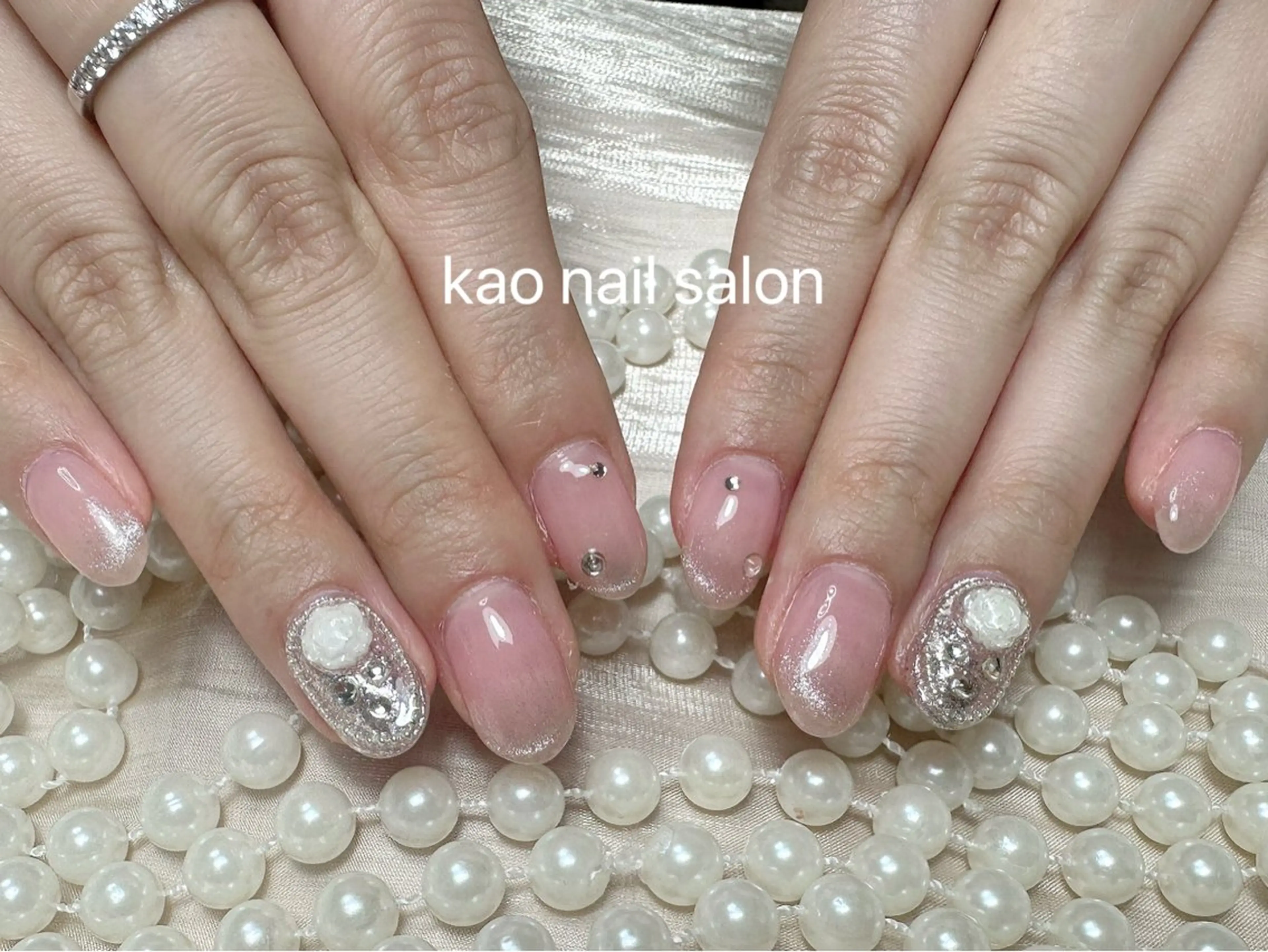 ネイル ハンドネイル kao nail マグネット/長さだしのネイルデザイン
