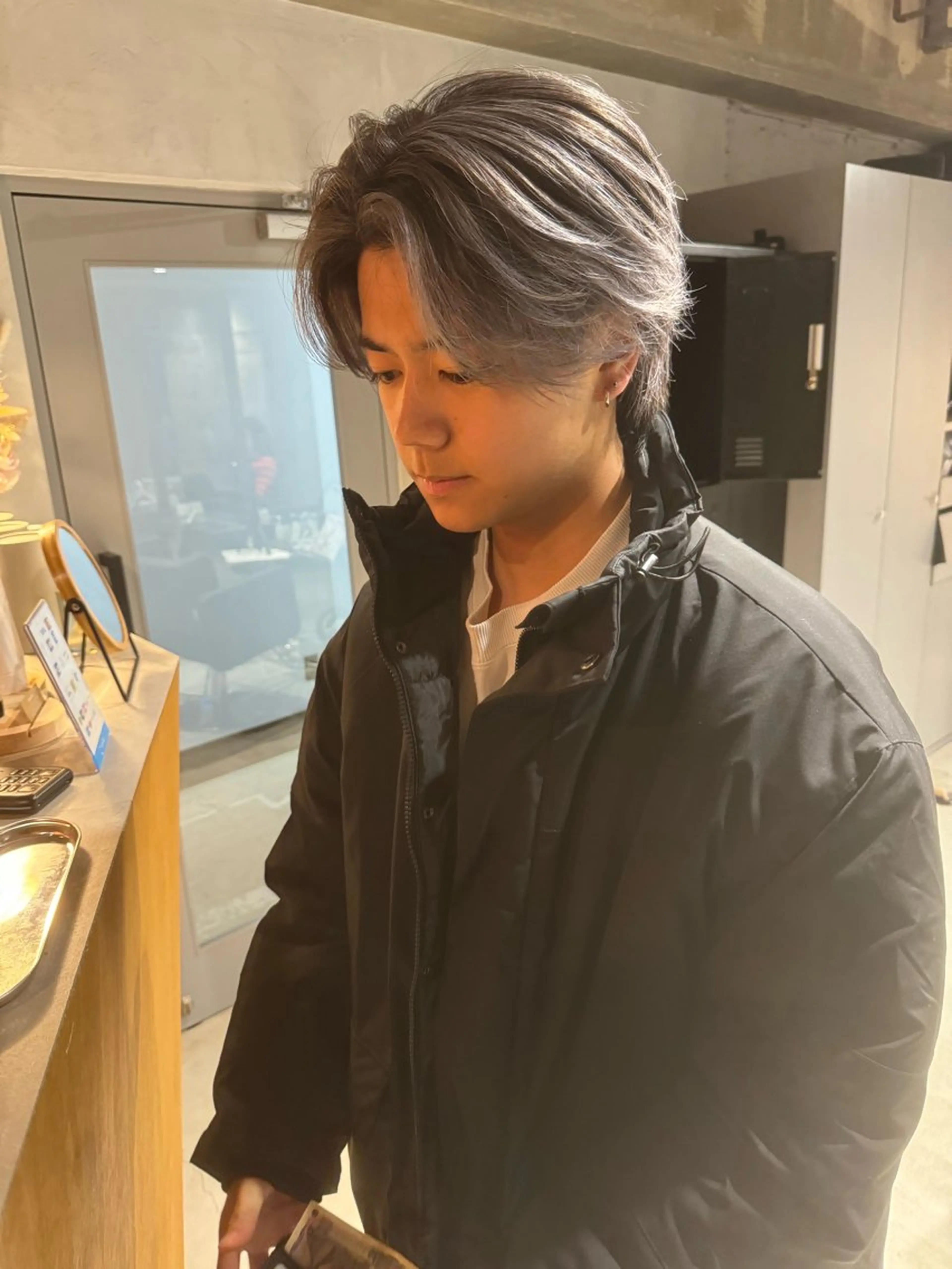 ミディアム カラー パーマ ヘアアレンジ メンズ カット ヘアカラー トリートメント ヘアセット メンズ特化 しゅうへいのヘアスタイル