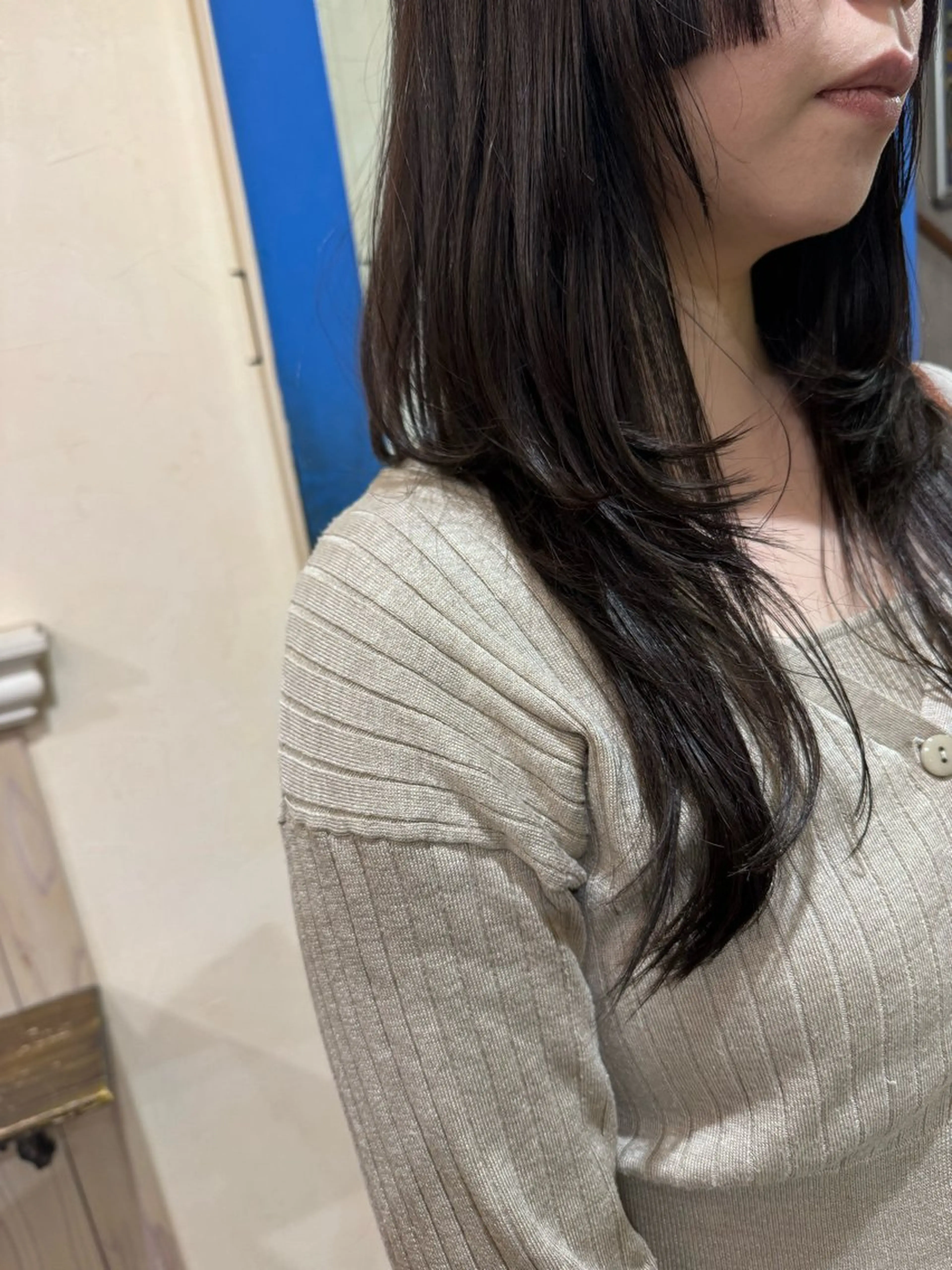 ロング カラー 髪質改善 ロング ウルフカット カット ヘアカラー トリートメント 新越谷noble店長 松本拓也▶◀*.のヘアスタイル