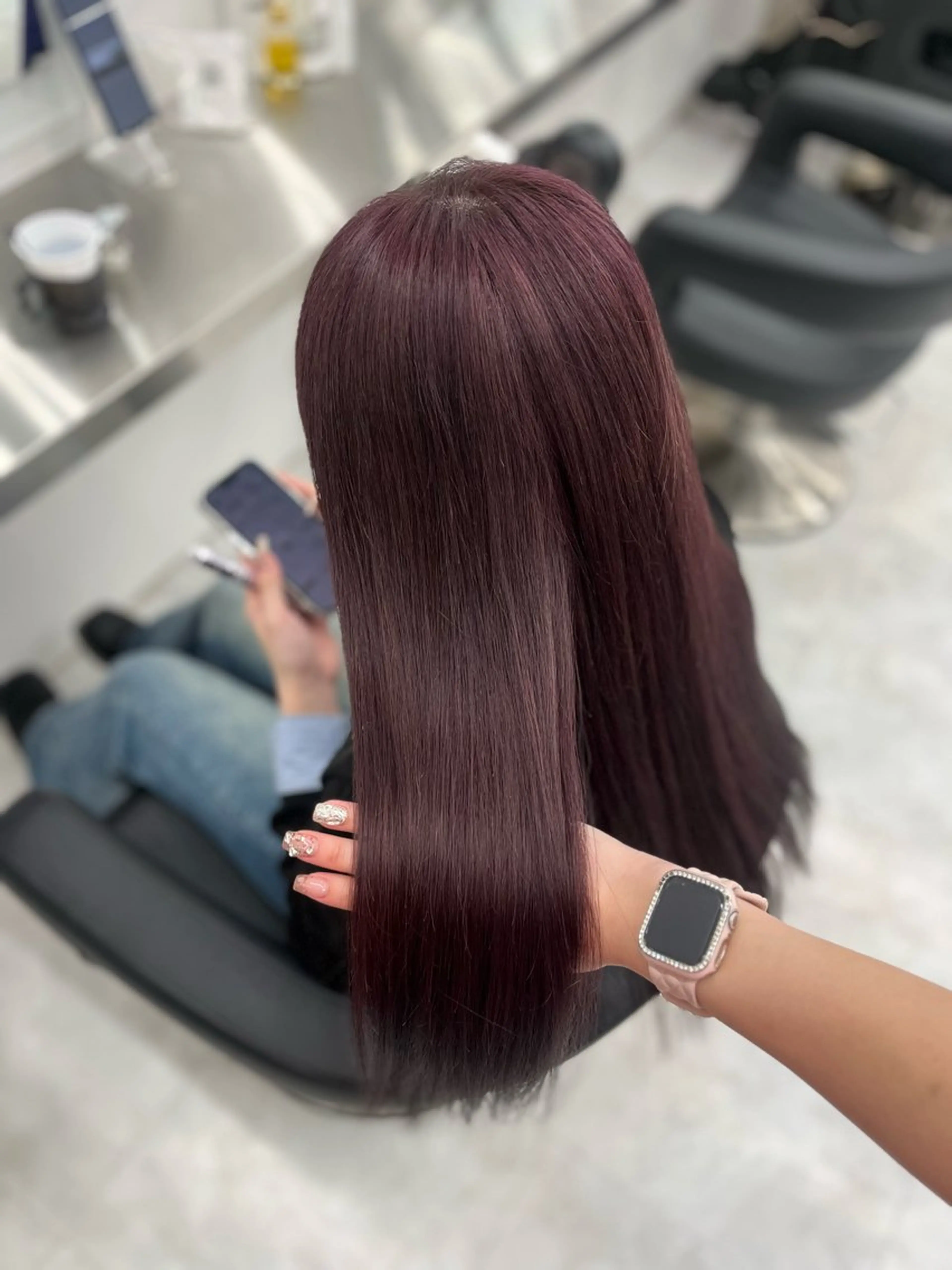 ロング カラー ヘアアレンジ ヘアカラー ヘッドスパ ヘアセット 🫧‪🎀うる艶暖色 🏹Nanako🎀のヘアスタイル