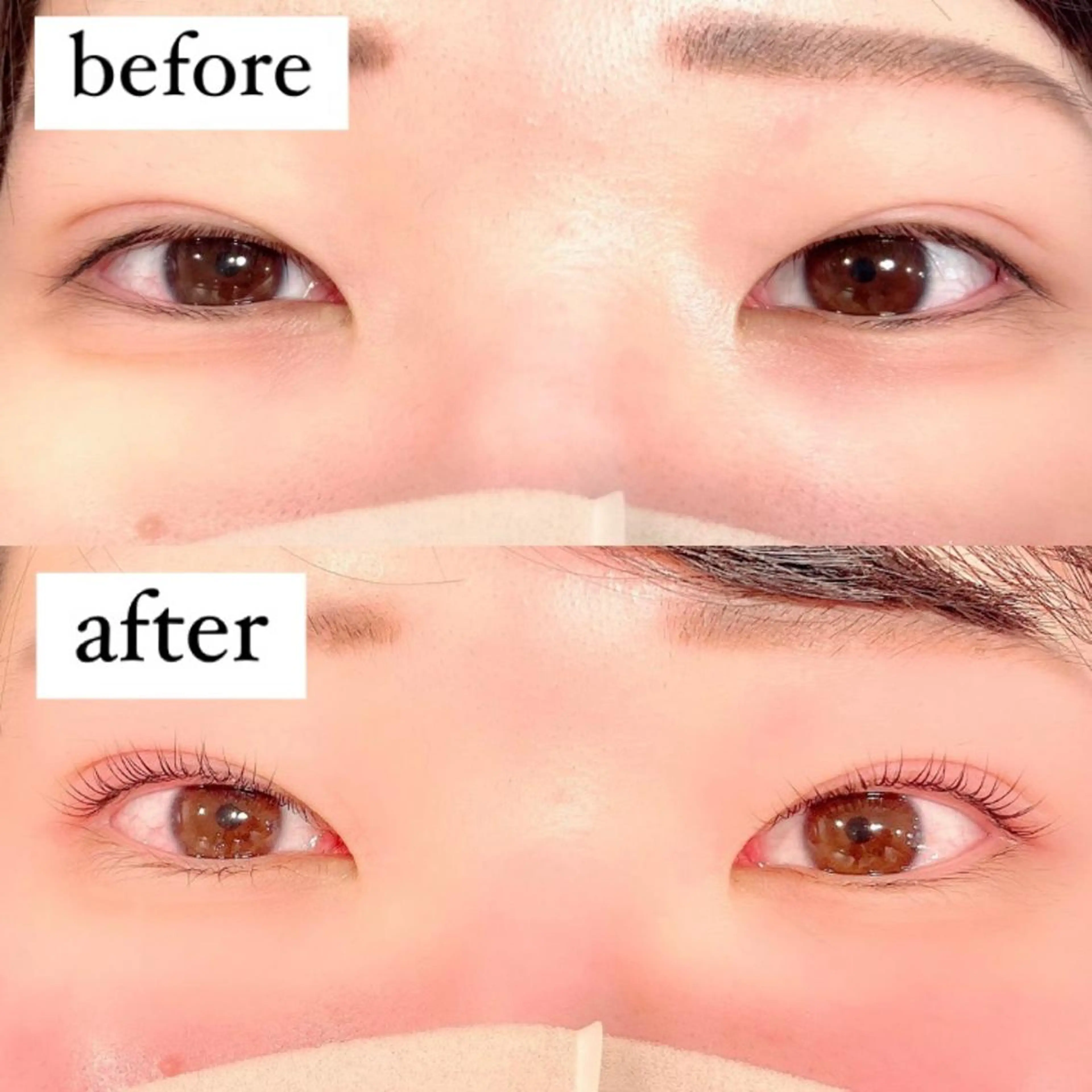 マツエク・マツパ パリジェンヌラッシュリフト 一重×まつ毛パーマ マリーテレジア 渋谷店❤️無料モデルのマツエク・マツパデザイン