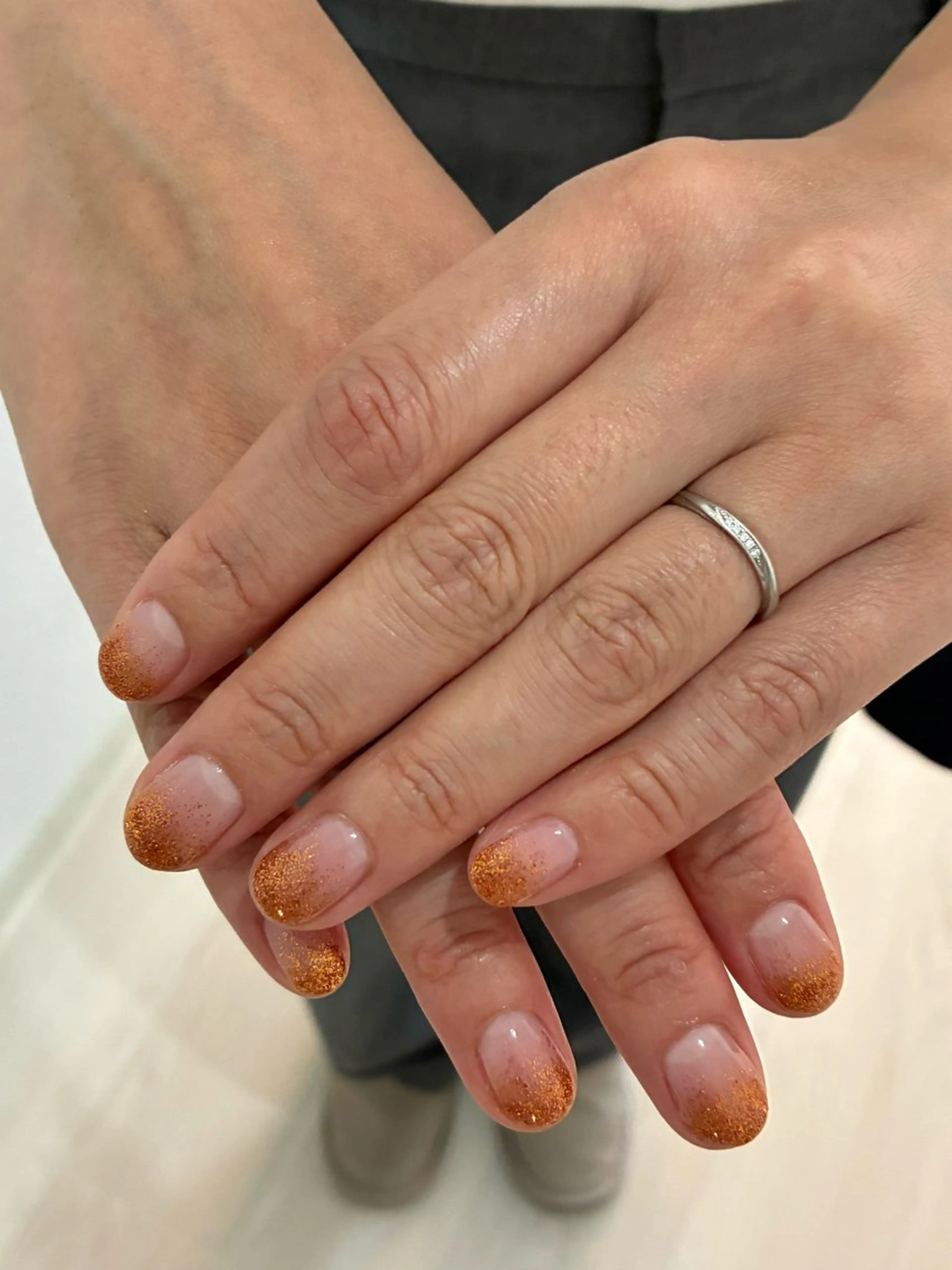 ネイル グラデーション ラメ(グリッター) ラメグラデーション filonnail mokaのネイルデザイン