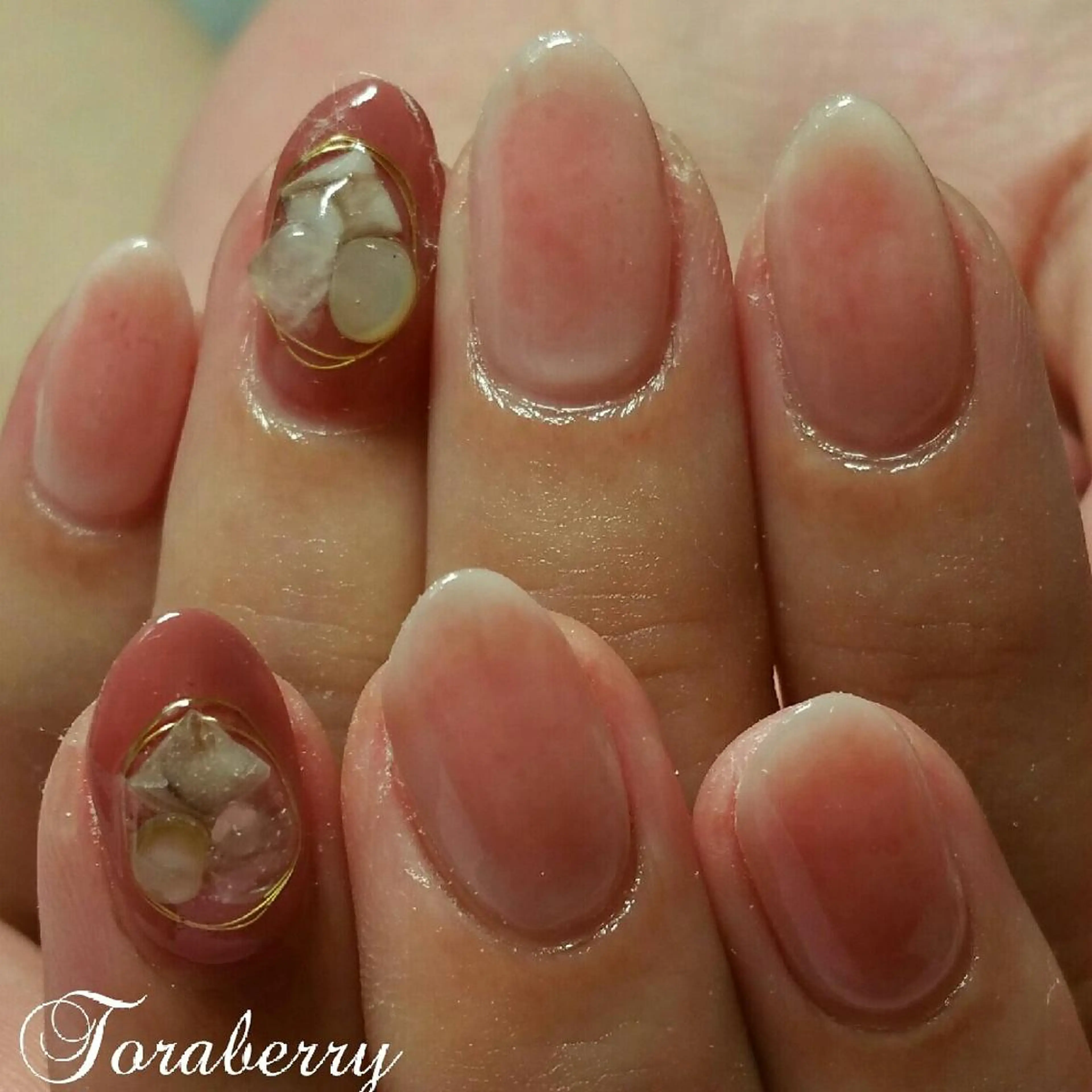 ネイル チークネイル ネイリスト なつみのネイルデザイン