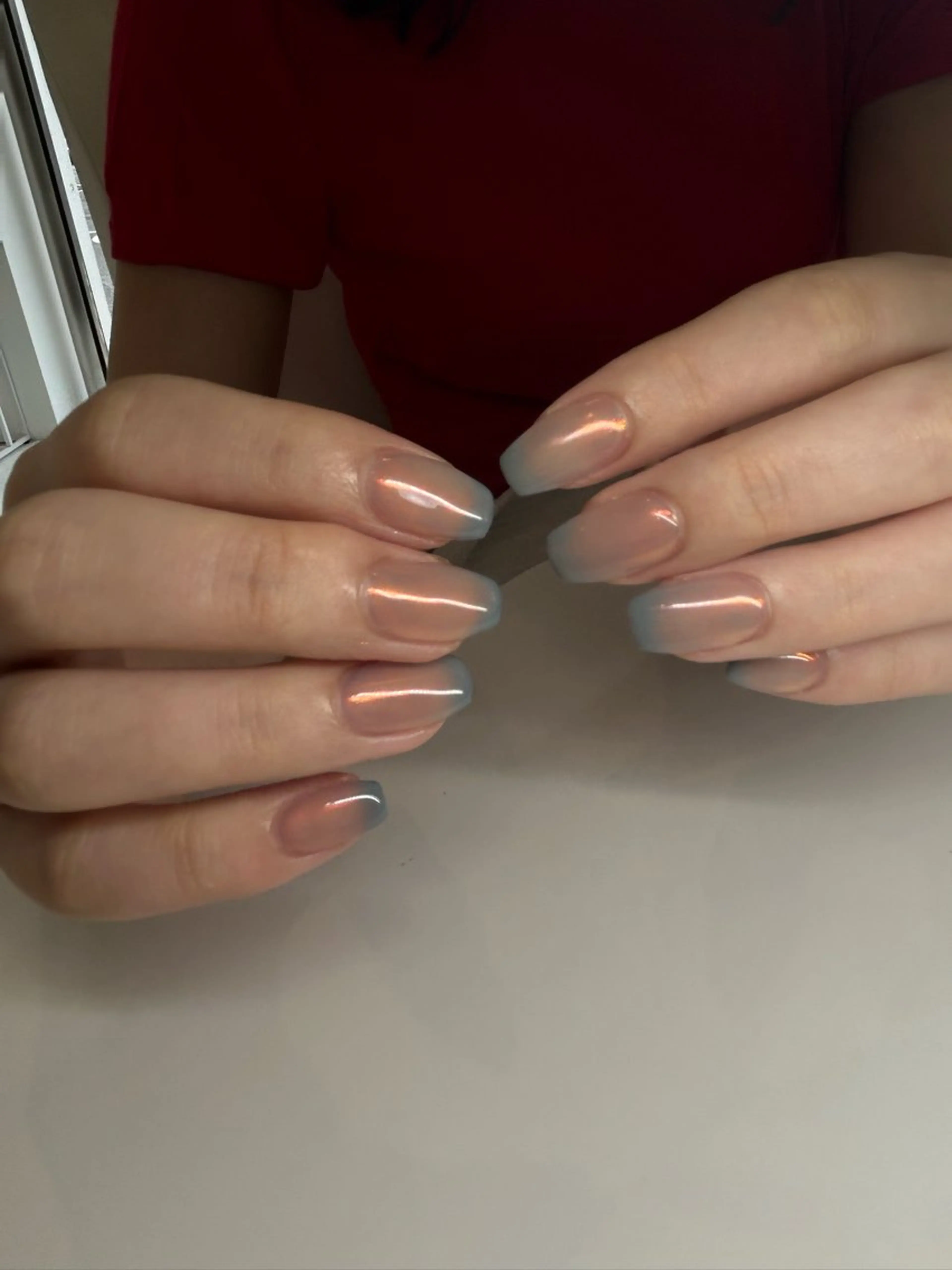 ネイル オーロラネイル ハンドネイル Uzuki ／ROCCOnailのネイルデザイン