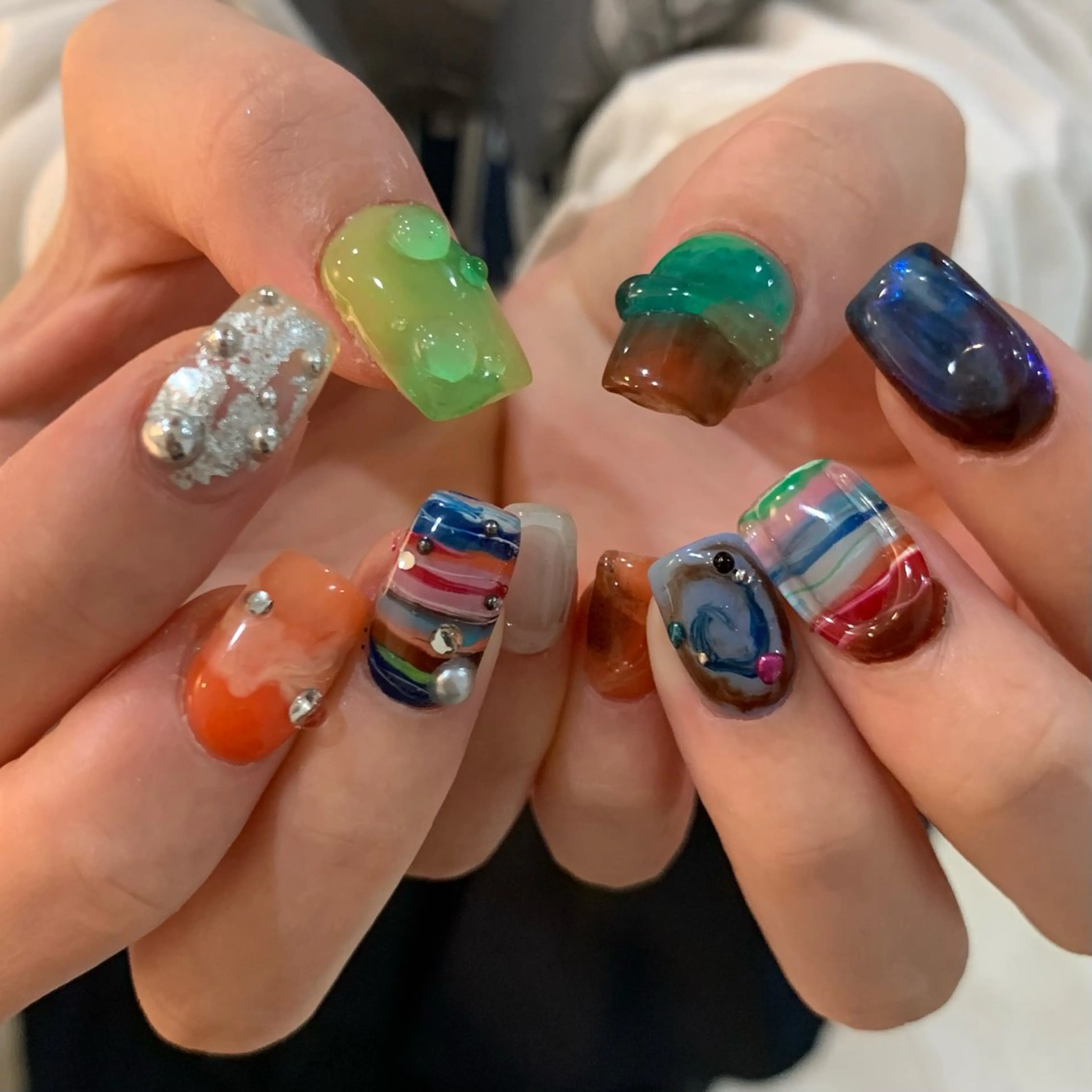 ネイル ハンドネイル フットネイル こゆび /中崎町ネイル🌟のネイルデザイン