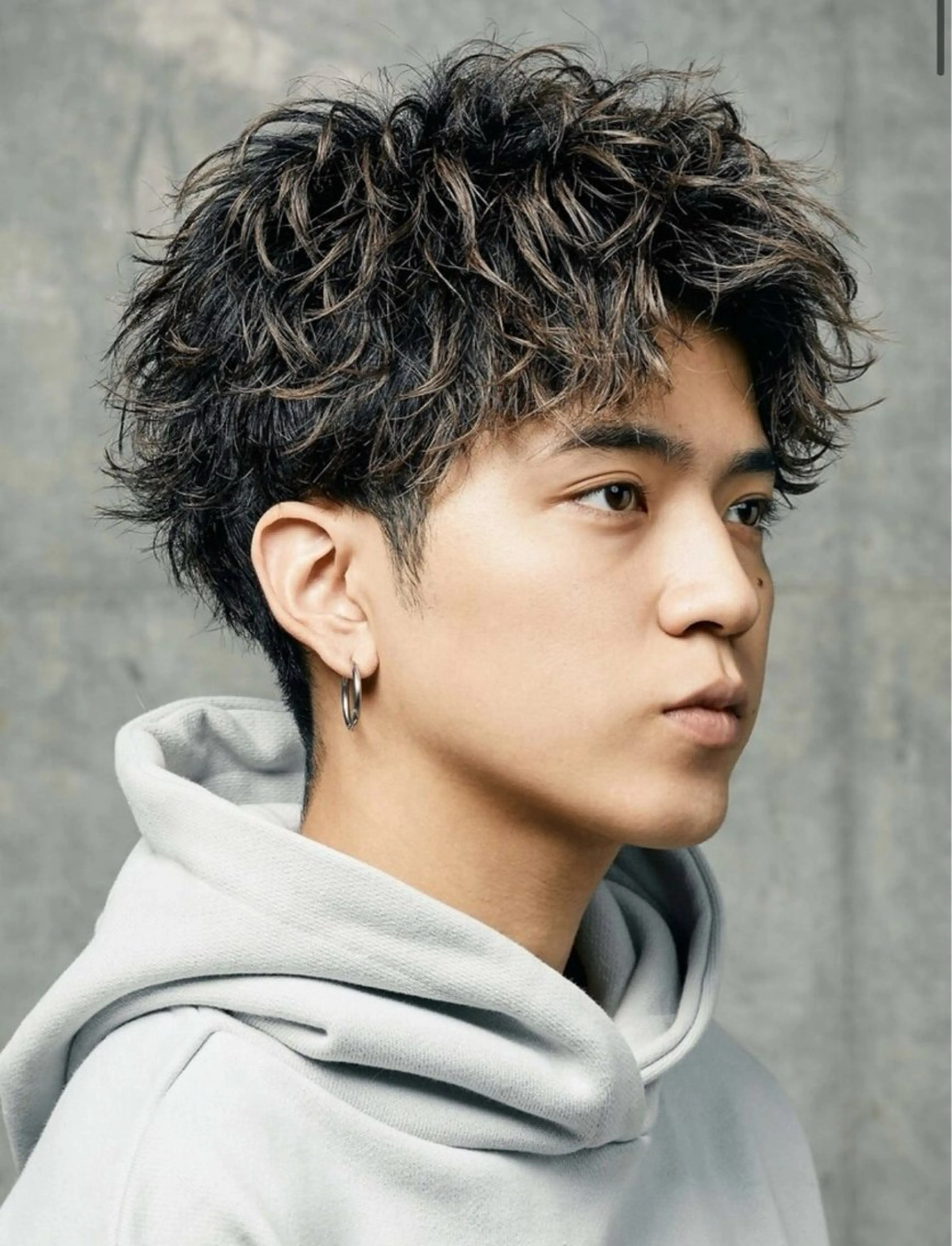 ショート パーマ ショートヘア カット パーマ 湯浅禅也/プードル /波巻きパーマ/栄のヘアスタイル