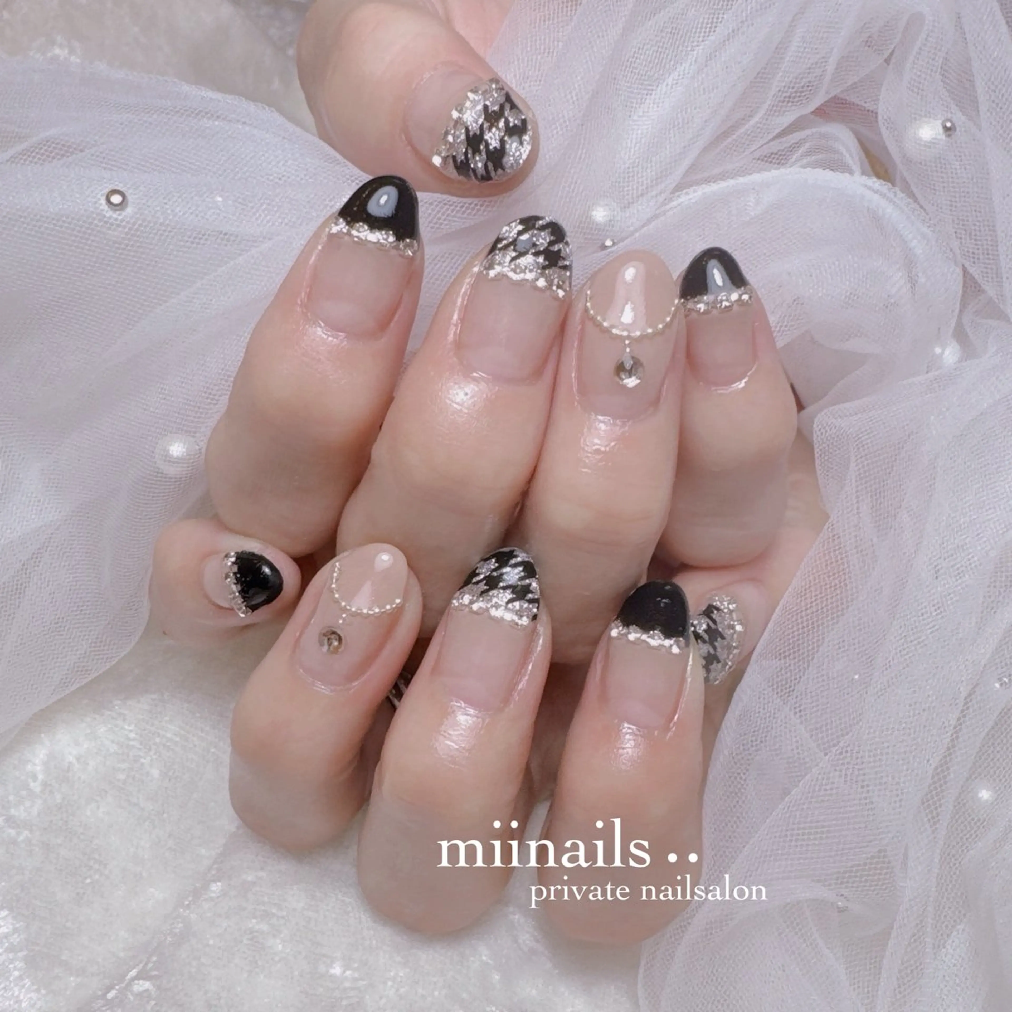 ネイル 韓国ネイル ワンホンネイル ハンドネイル nailsalon miinailsのネイルデザイン
