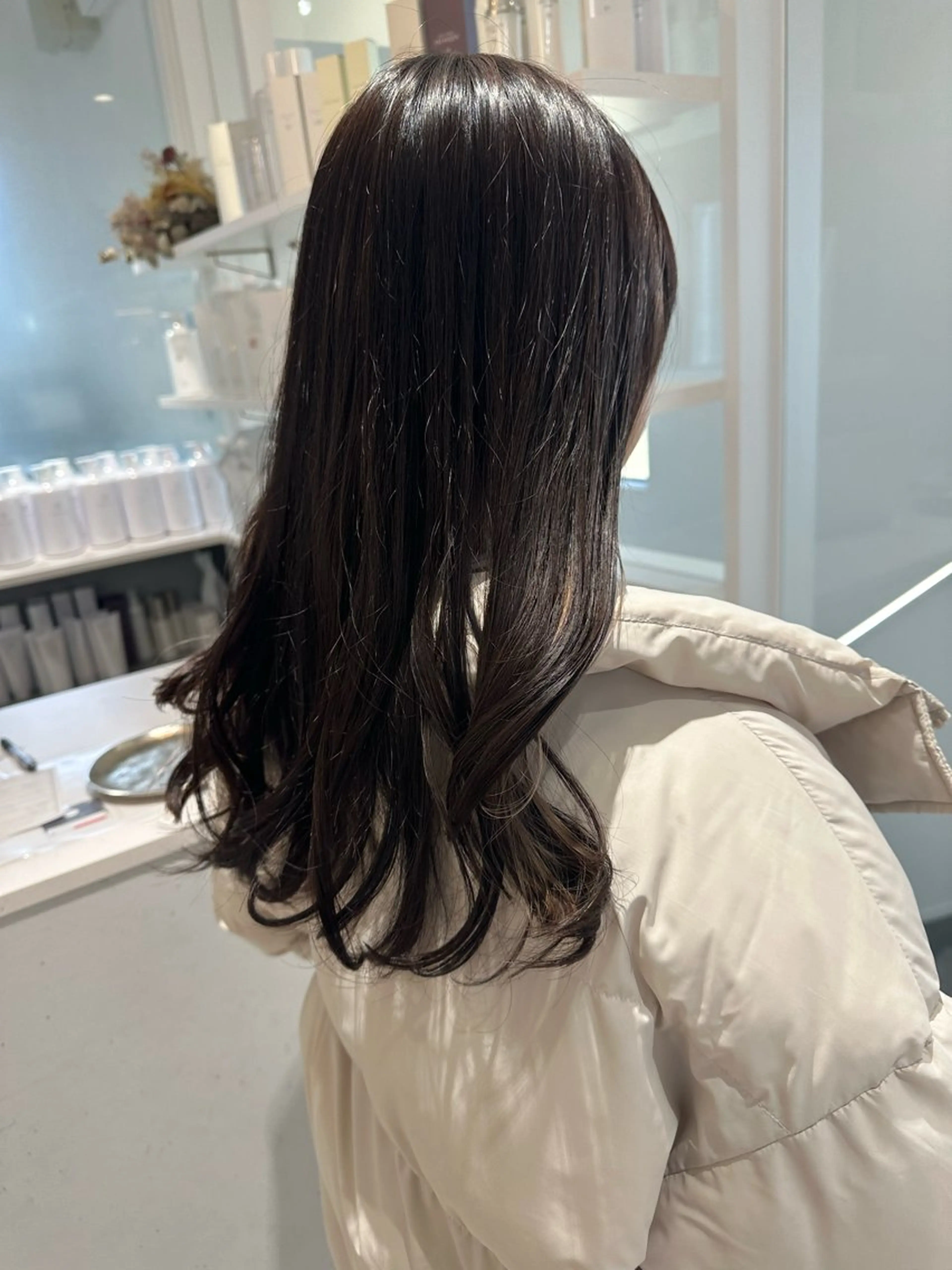 セミロング カラー お洒落パーマ/ 艶カラー/michiのヘアスタイル