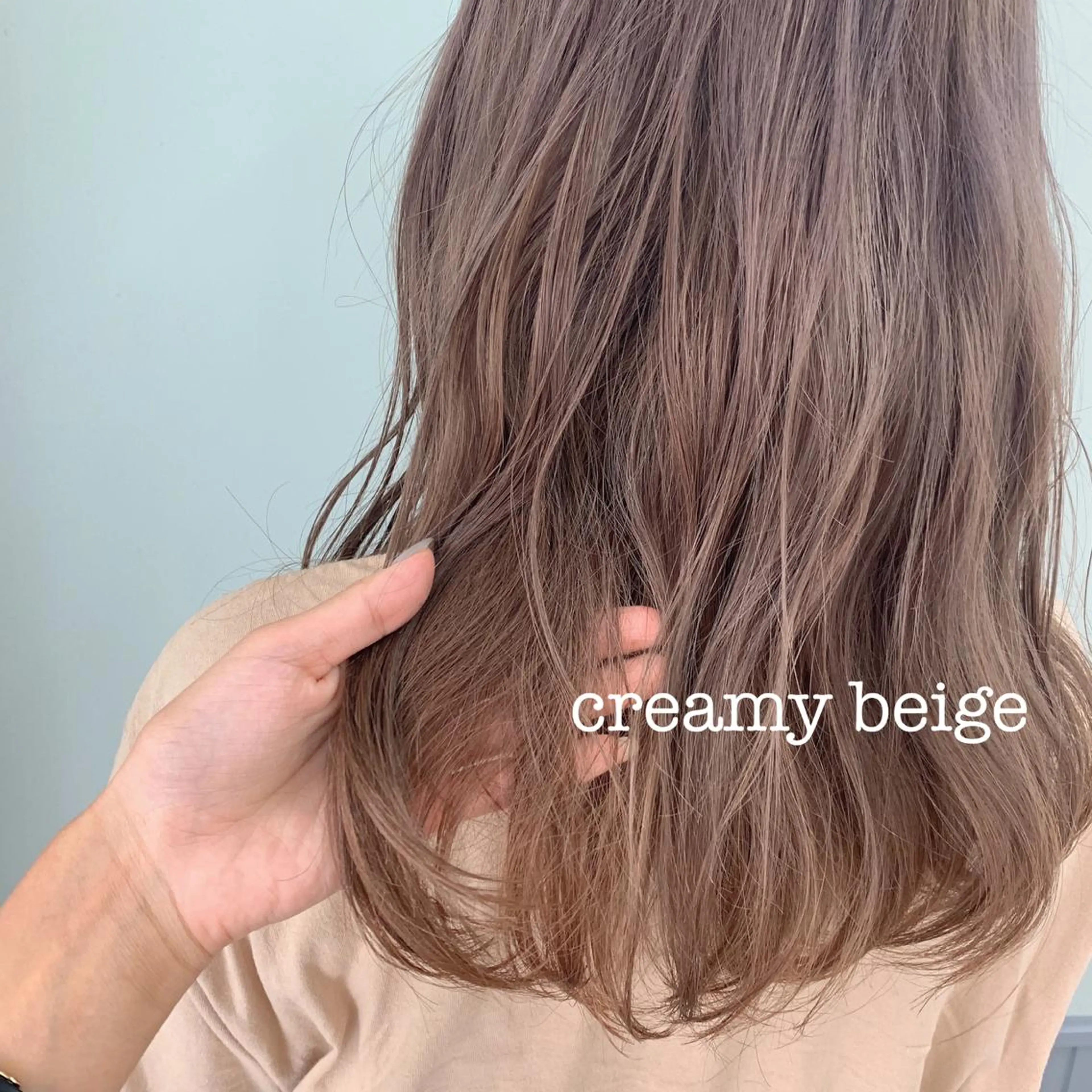 ミディアム カラー ベージュカラー ブリーチ カット ヘアカラー トリートメント 🌿椿 夢来🌿のその他イメージ