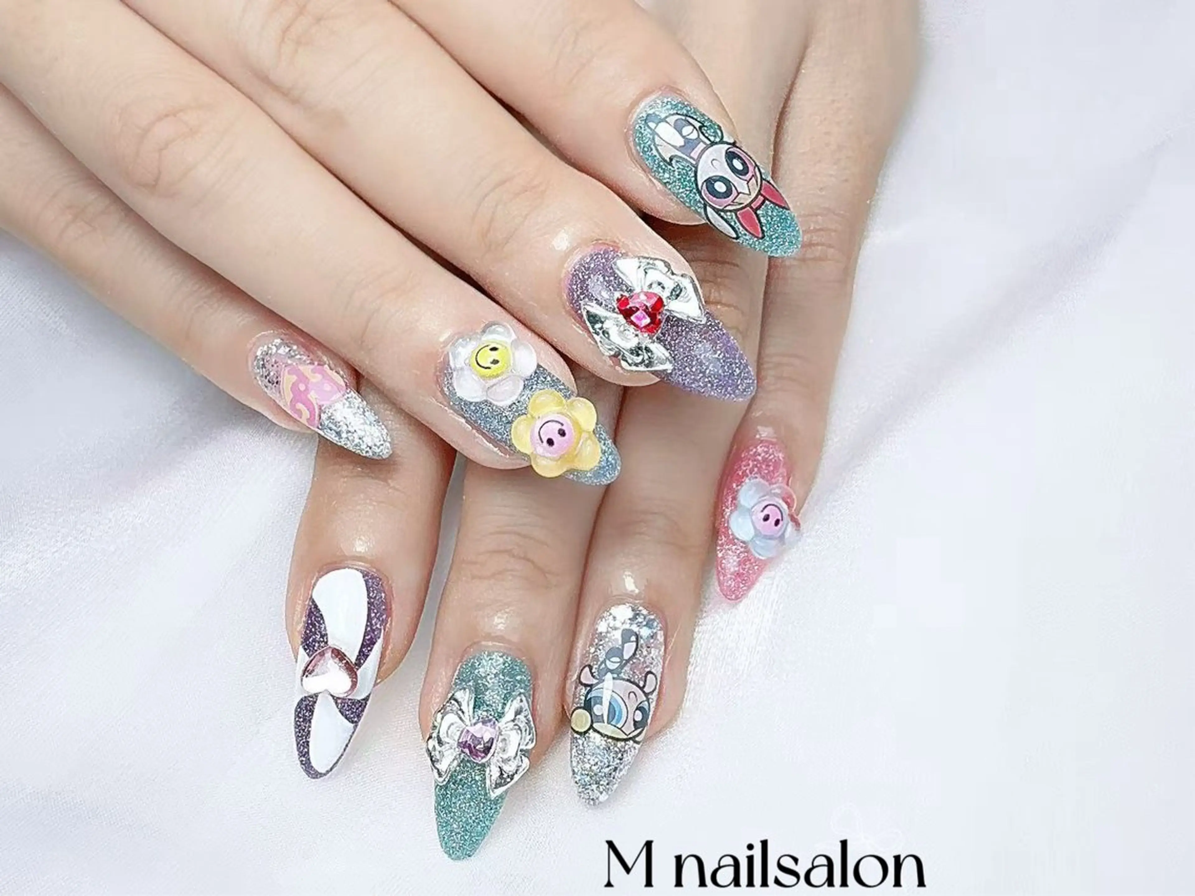 ネイル ハンドネイル M🌷nail 長さだし専門店のネイルデザイン
