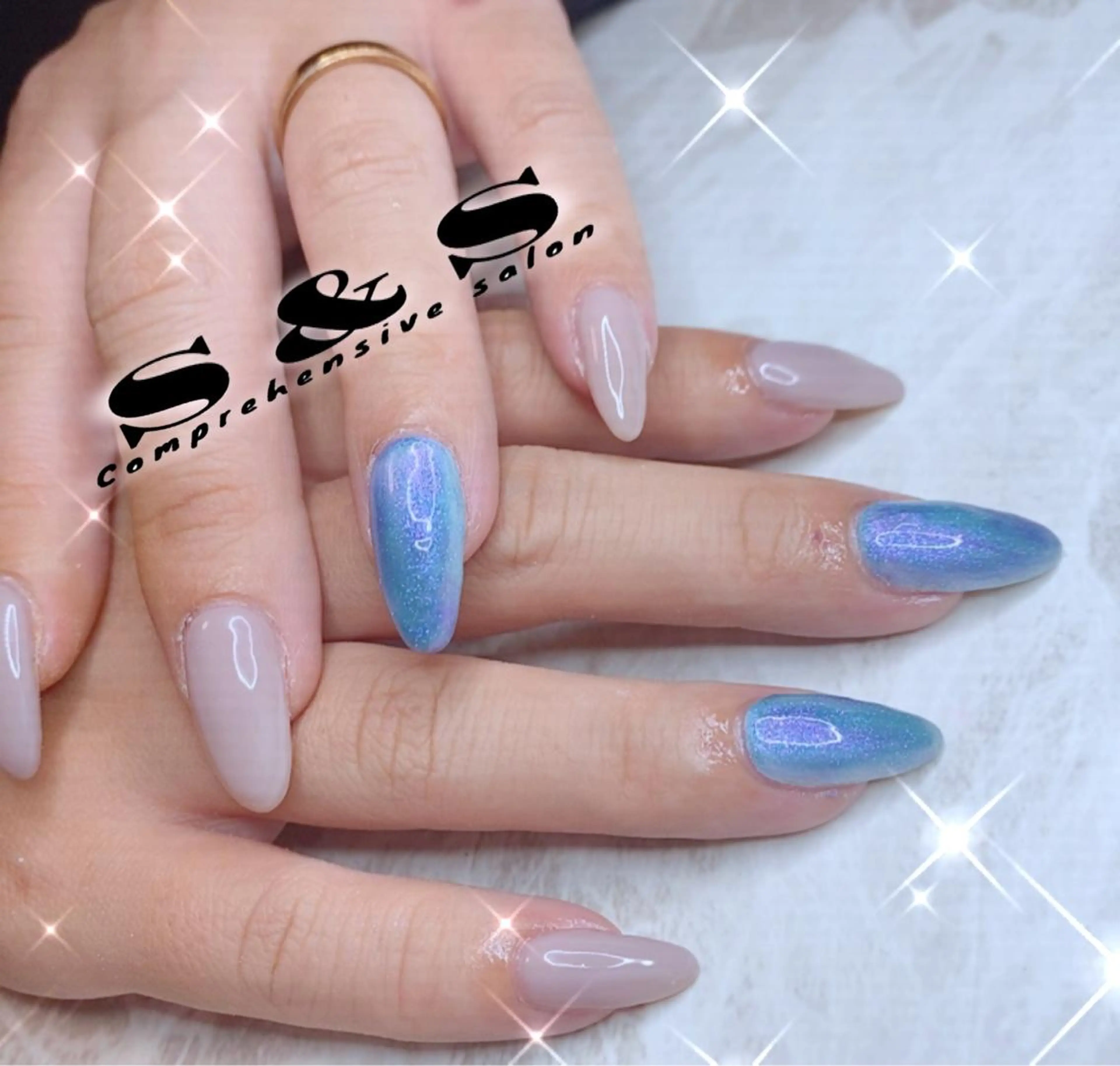 ネイル 長さ出し メンズネイル 持ち込み スカルプネイル S&S 村田小百合のネイルデザイン