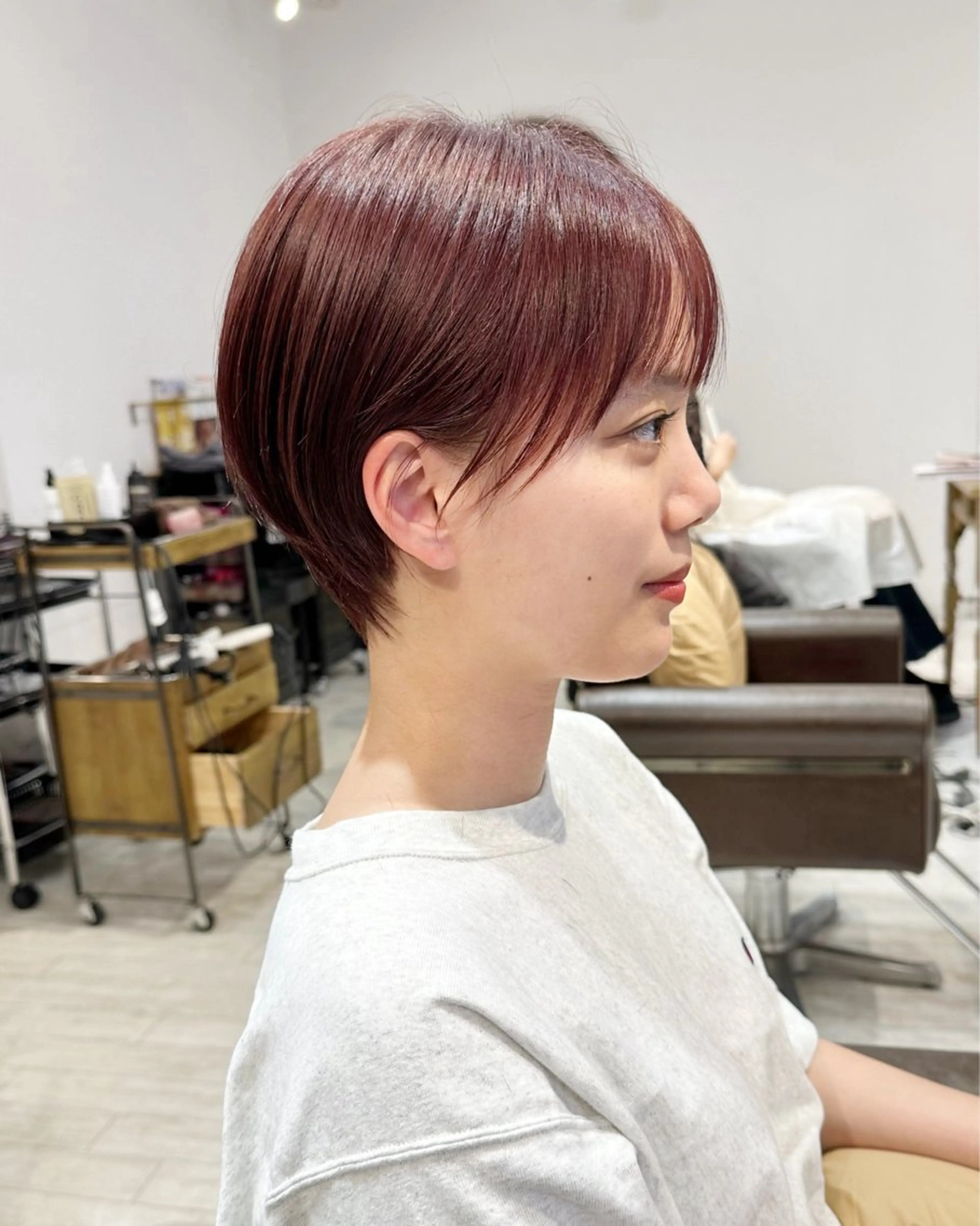 ショート カット ヘアカラー 縮毛矯正/ショート/ レイヤー/畑中正敏のヘアスタイル