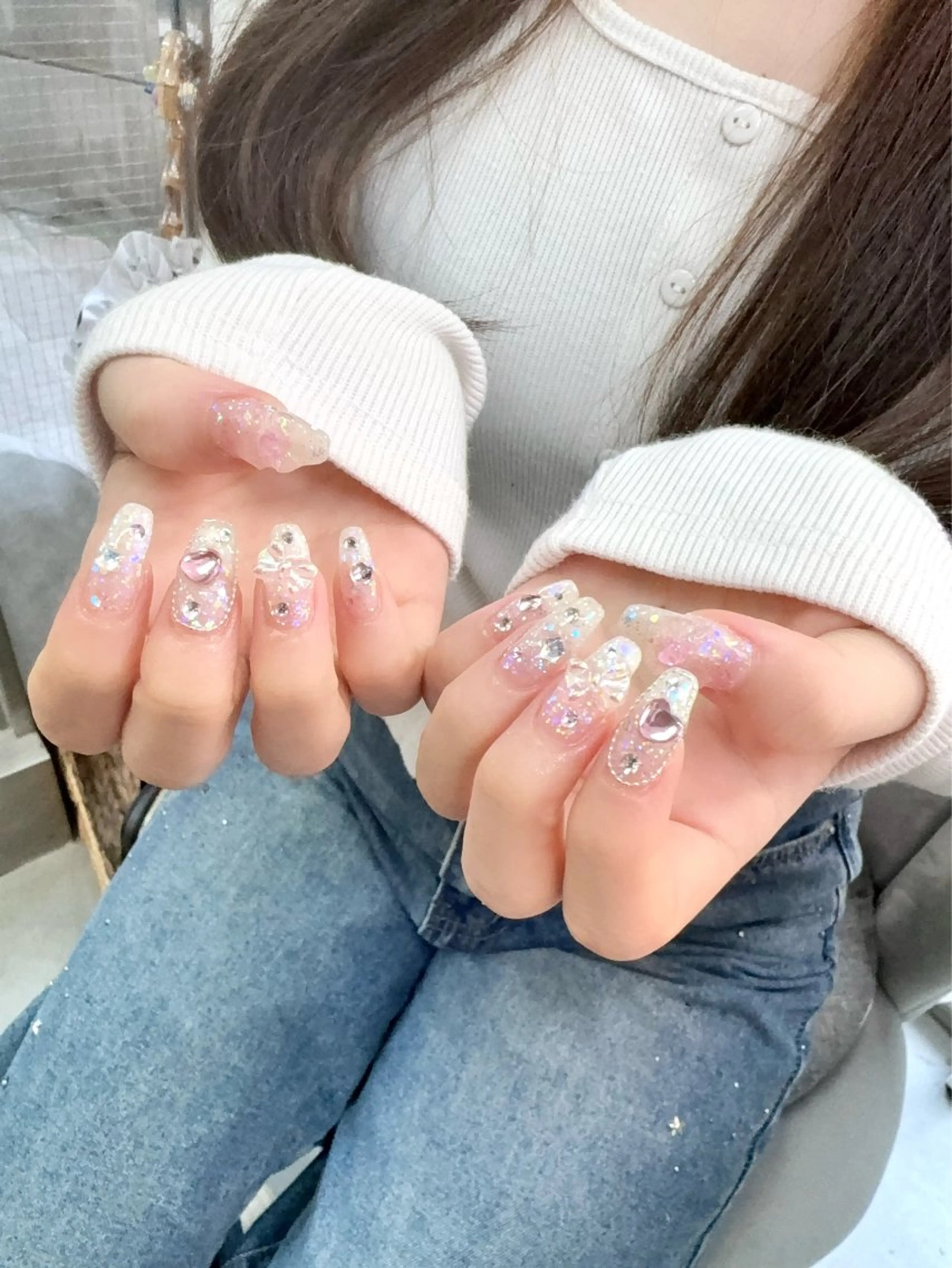 ネイル アートネイル 持ち込み ハンドネイル フットネイル Nailsalon mui.所属・中家 亜紗子のネイルデザイン