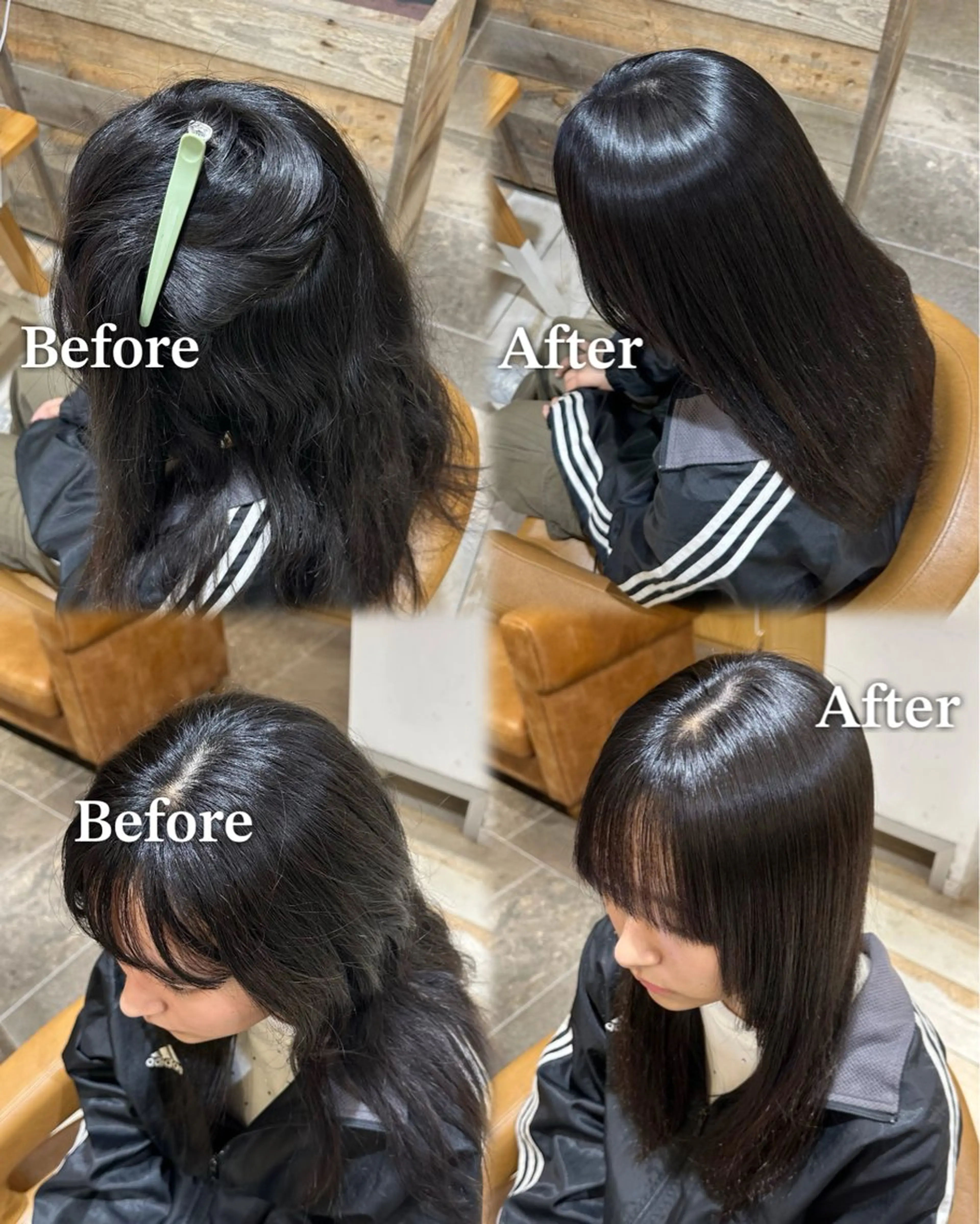 ロング 縮毛矯正 艶髪カラー/透明感 美髪/白髪/ﾑﾅｶﾀのヘアスタイル