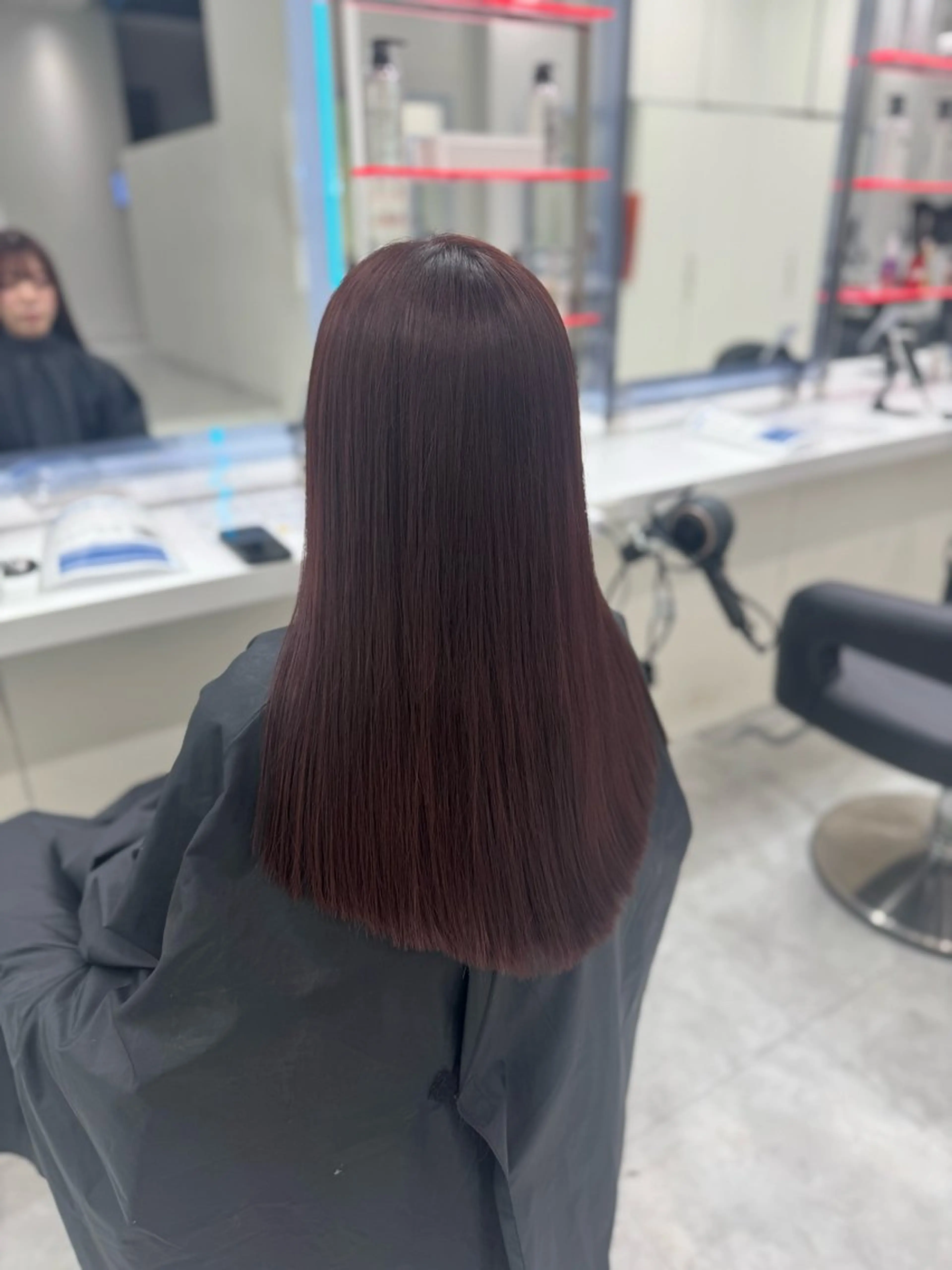 カラー カット ヘアカラー 【直前割】透ける艶髪 ♡ストレートのヘアスタイル