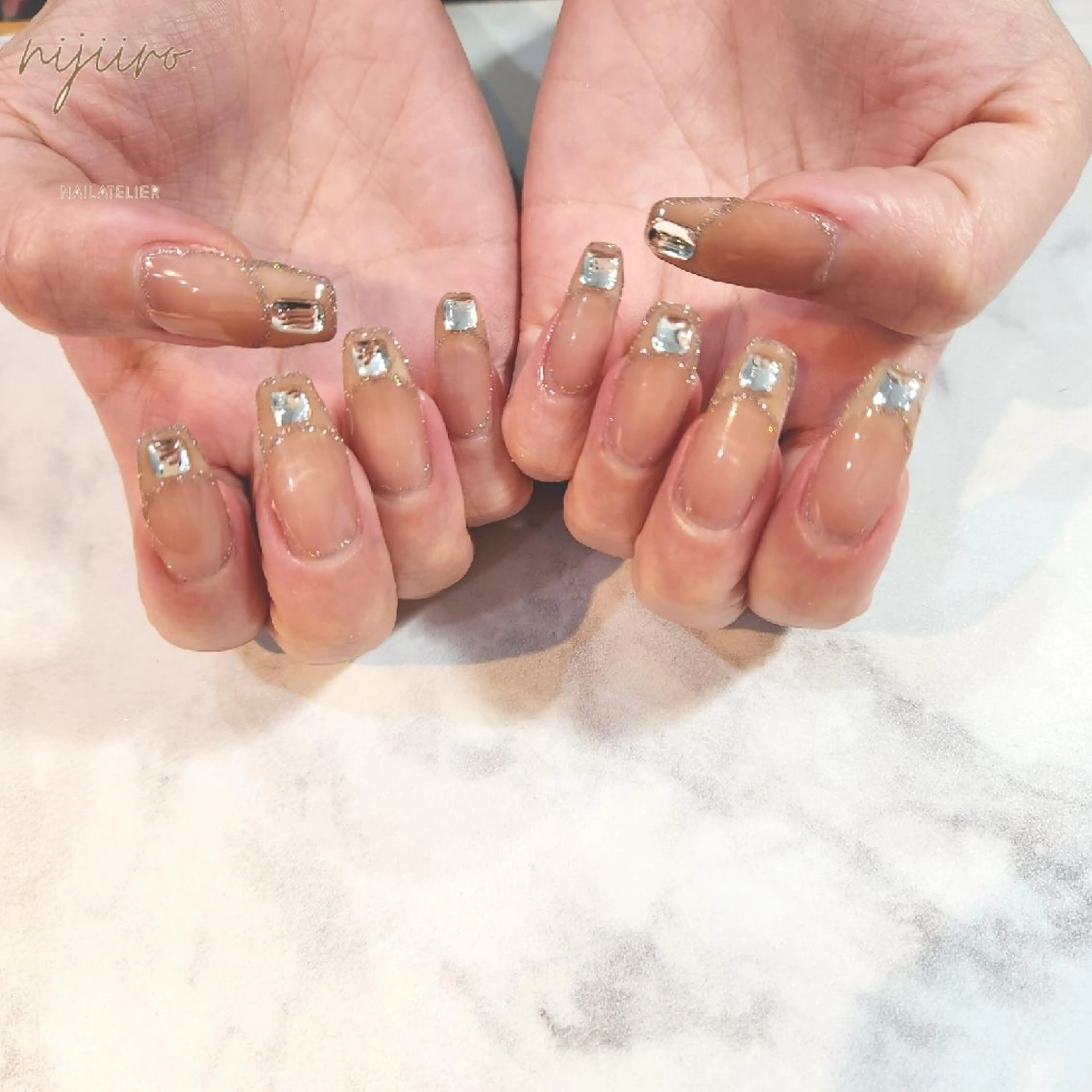 ネイル ハンドネイル nailatelier nijiiro.所属・nijiiro🌈 サトウのネイルデザイン