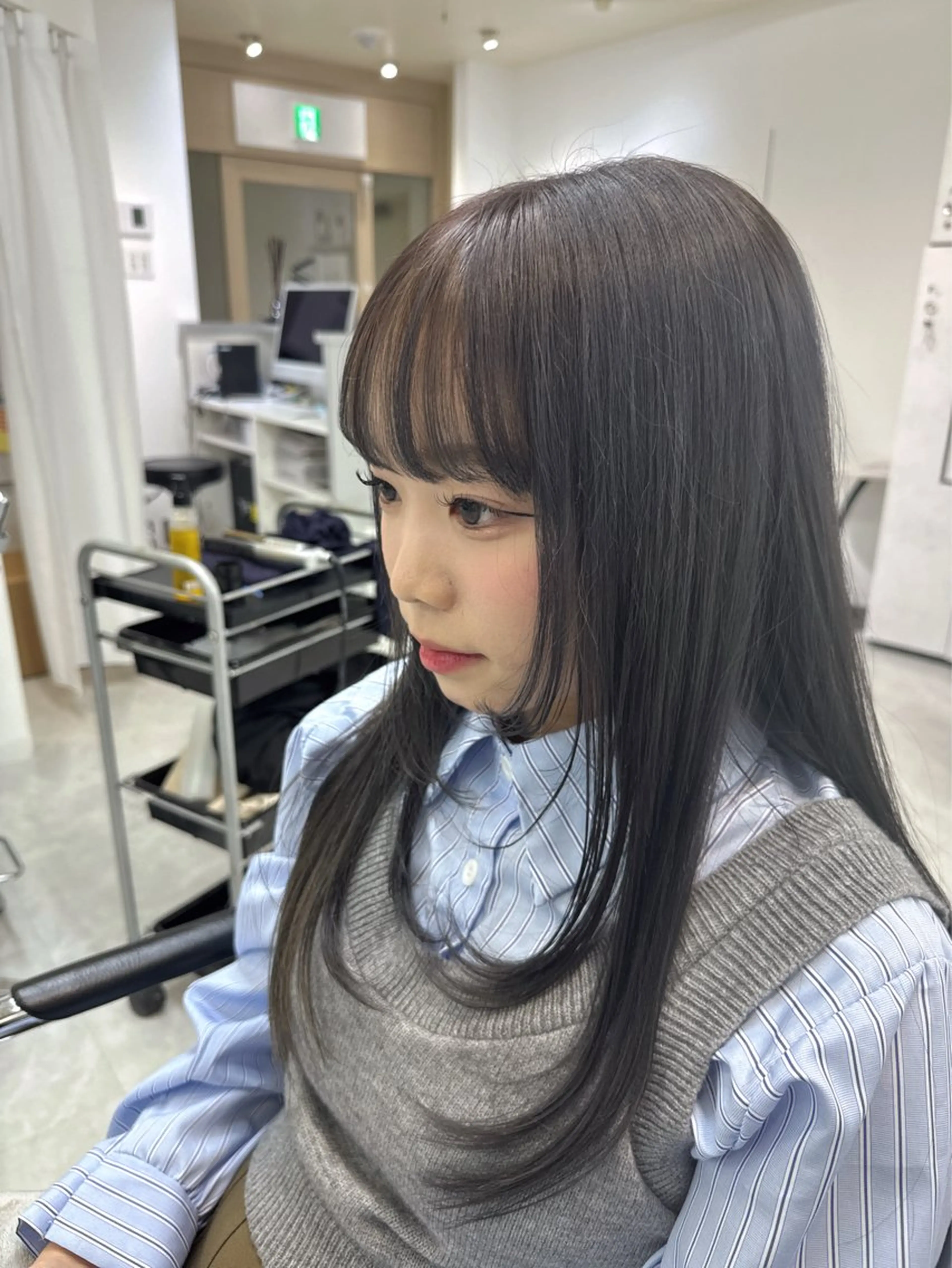 ロング カラー 韓国ヘア🇰🇷 /艶カラー✨のヘアスタイル