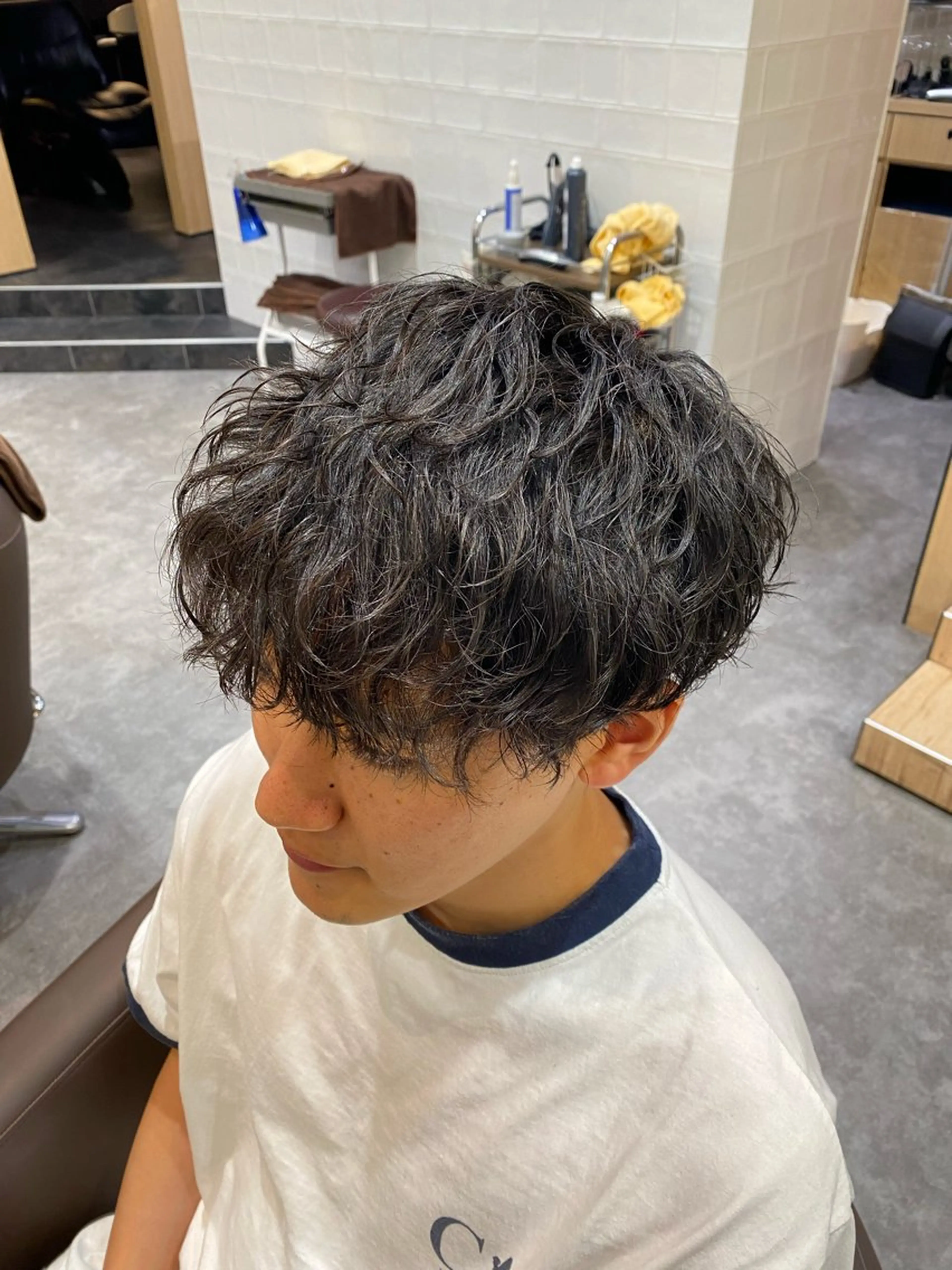 パーマ メンズ メンズ特化LIBER 石川玲央のヘアスタイル