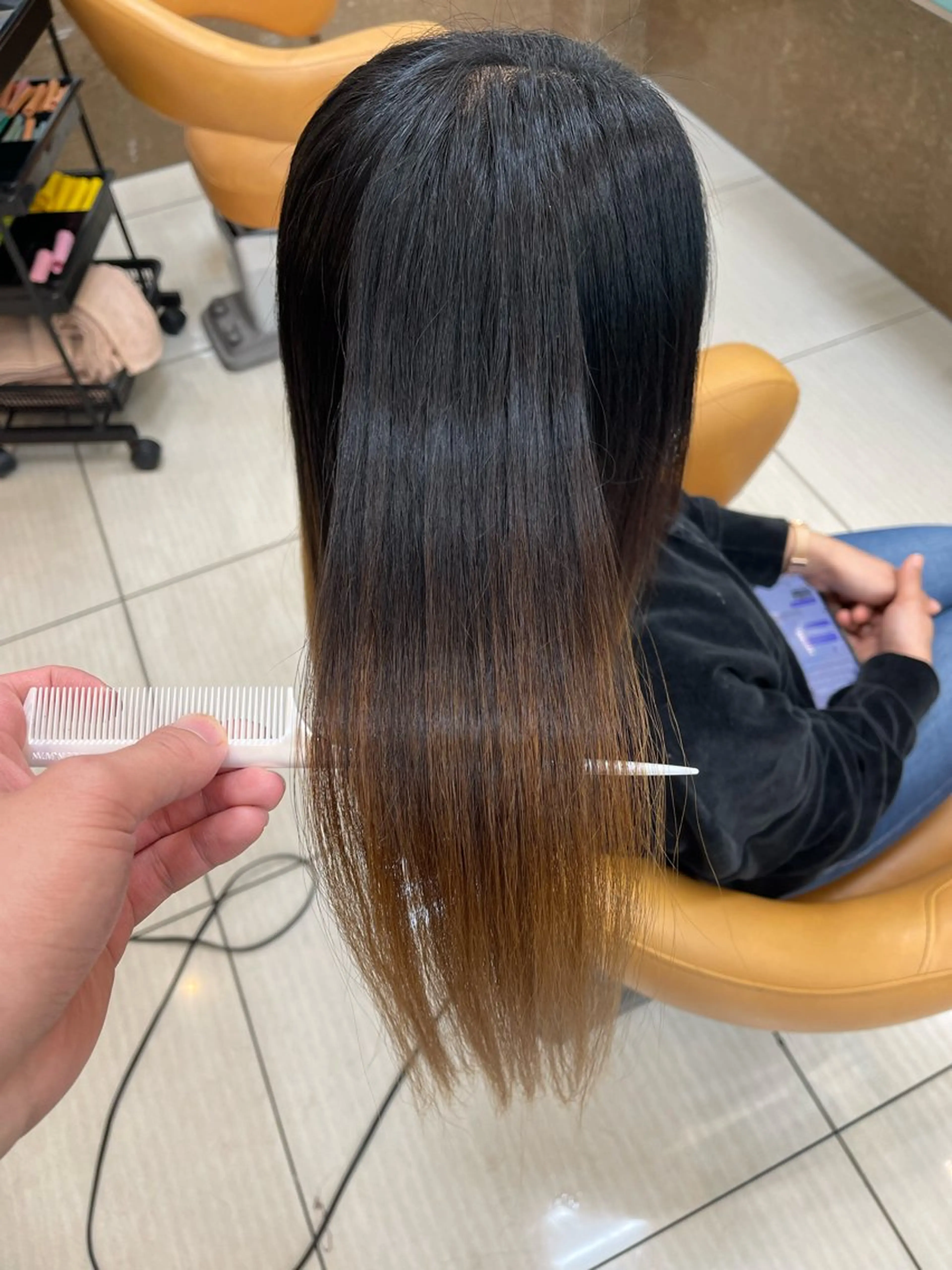 ロング 髪質改善 トリートメント SOYON西大寺店所属・ダブルカラー/ 髪質改善💎安藤のヘアスタイル