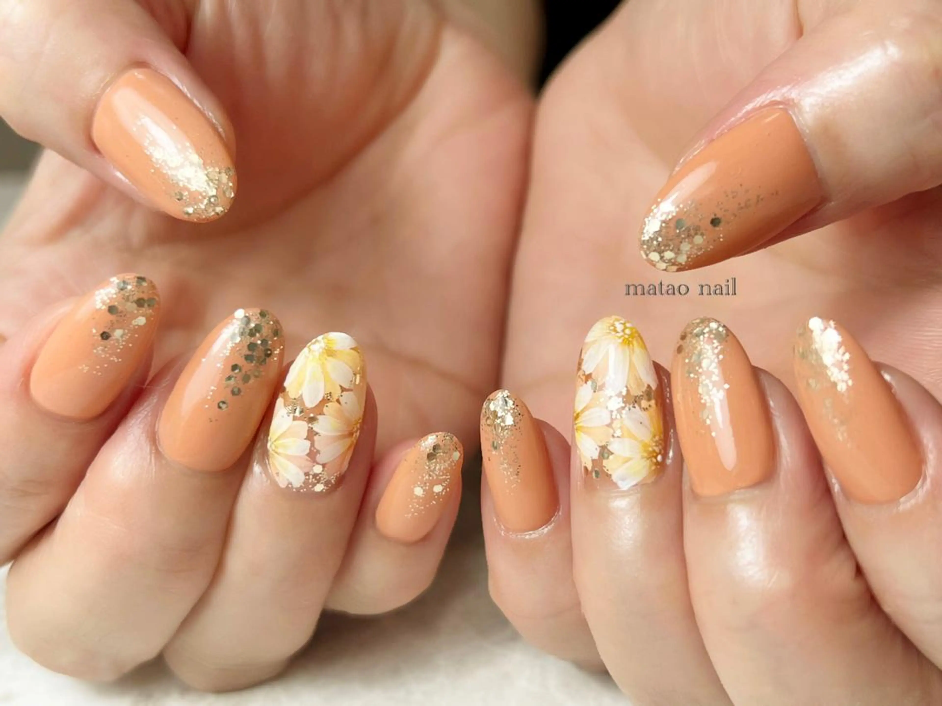ネイル ラメ(グリッター) ハンドネイル フットネイル matao nailのネイルデザイン