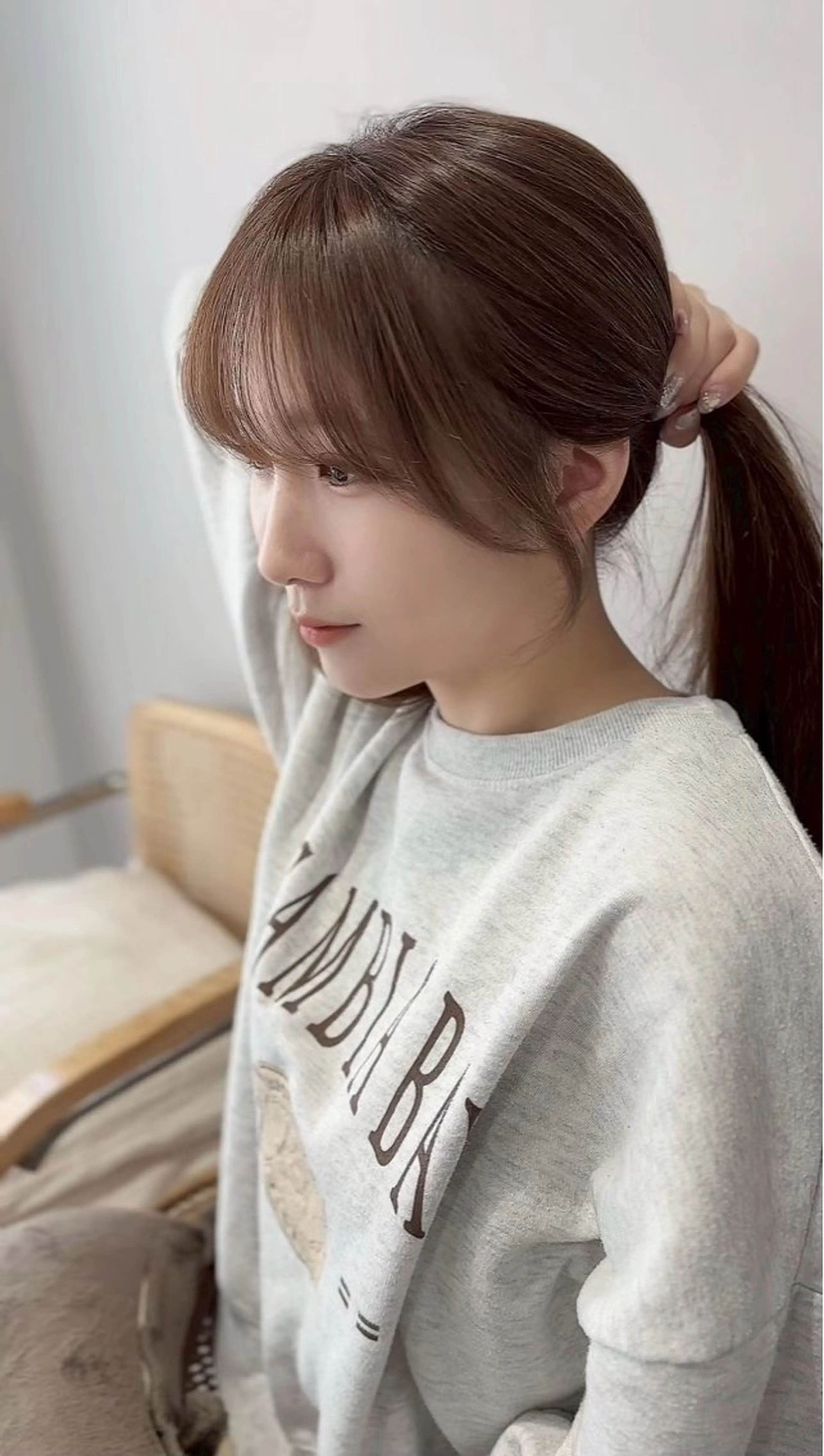 ロング 立川駅/ワンカラー ブリーチなしカラー/のヘアスタイル