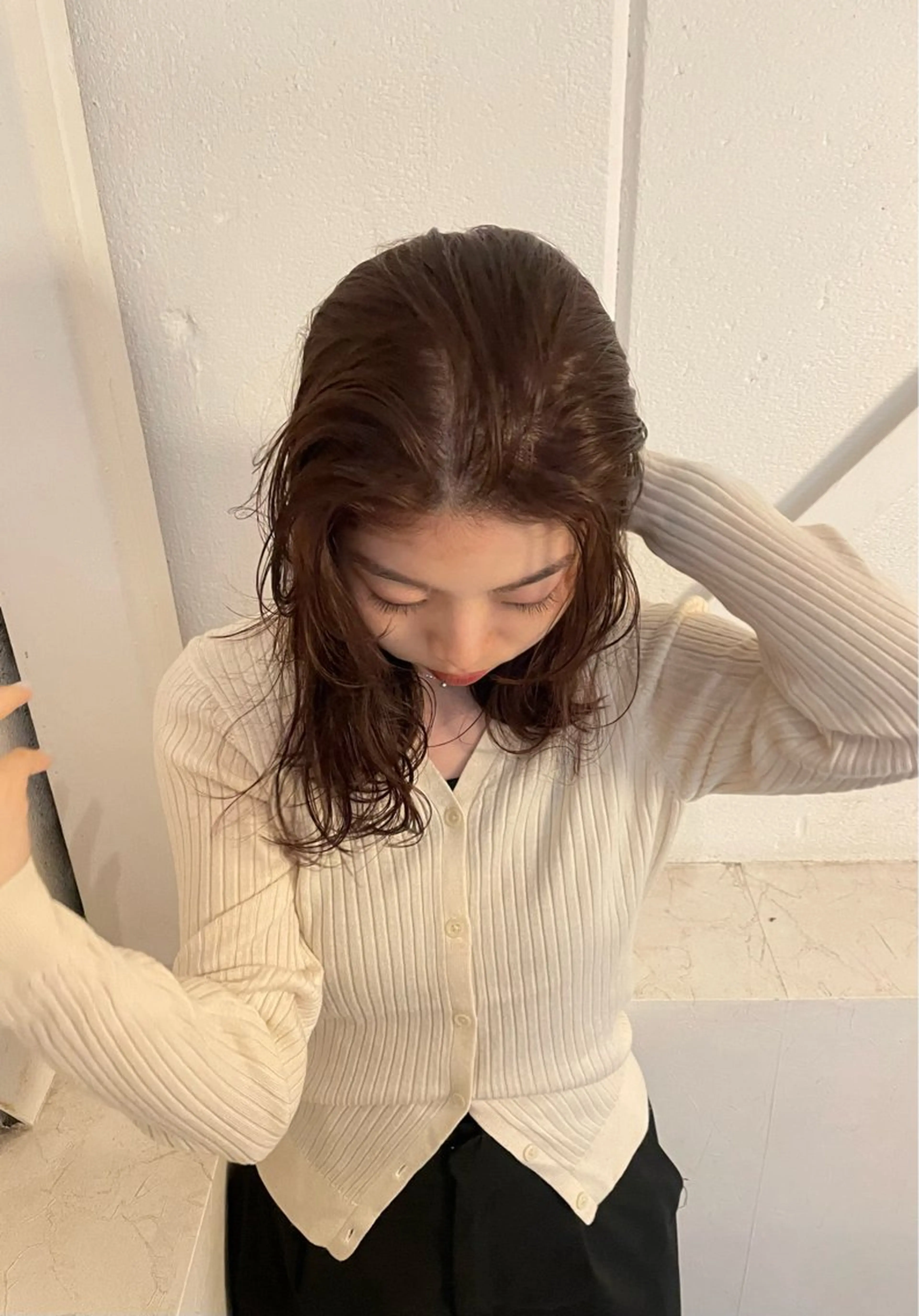 ミディアム 朝倉 まほろのヘアスタイル