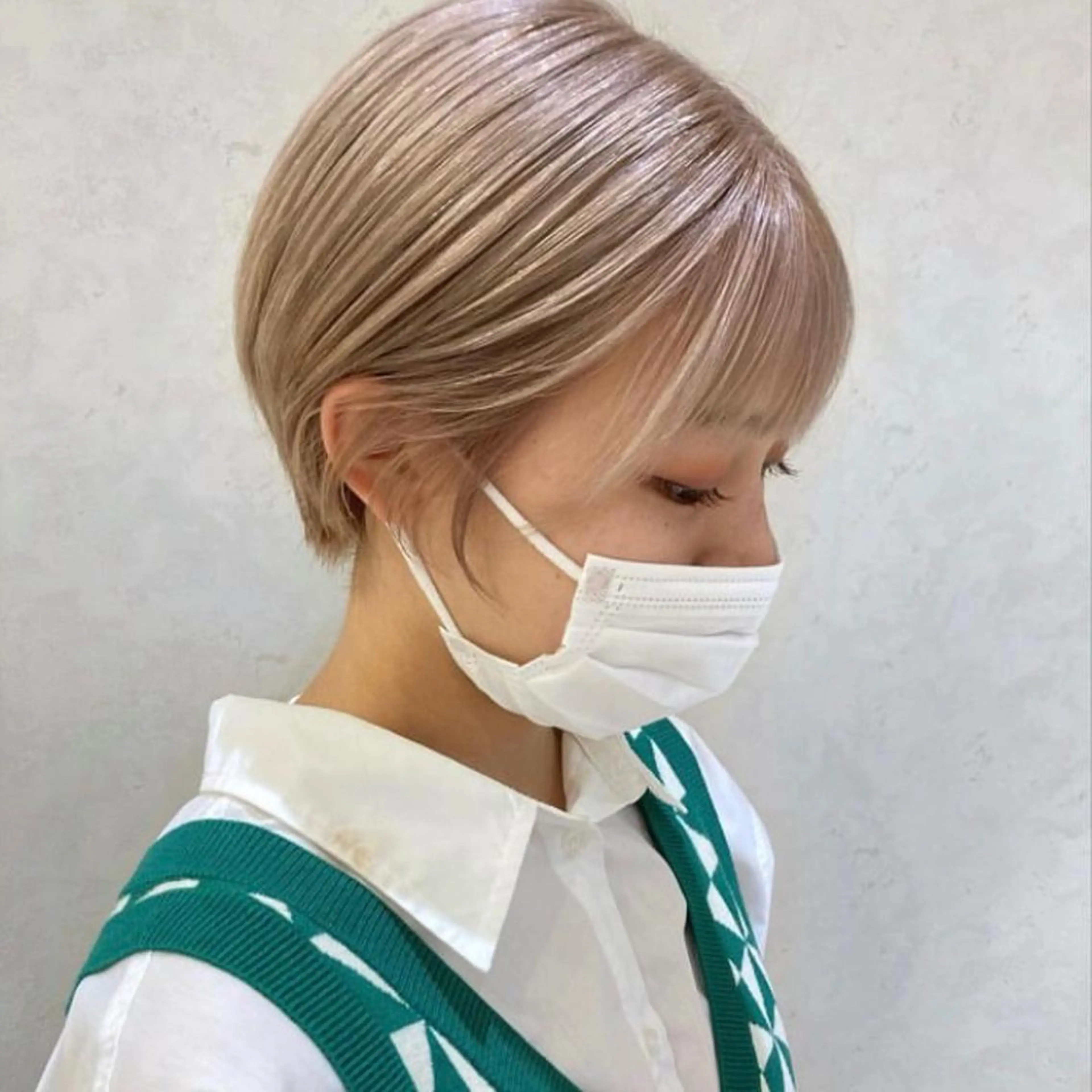 ショート カラー nono/パーマ /顔まわりカット🐈のヘアスタイル