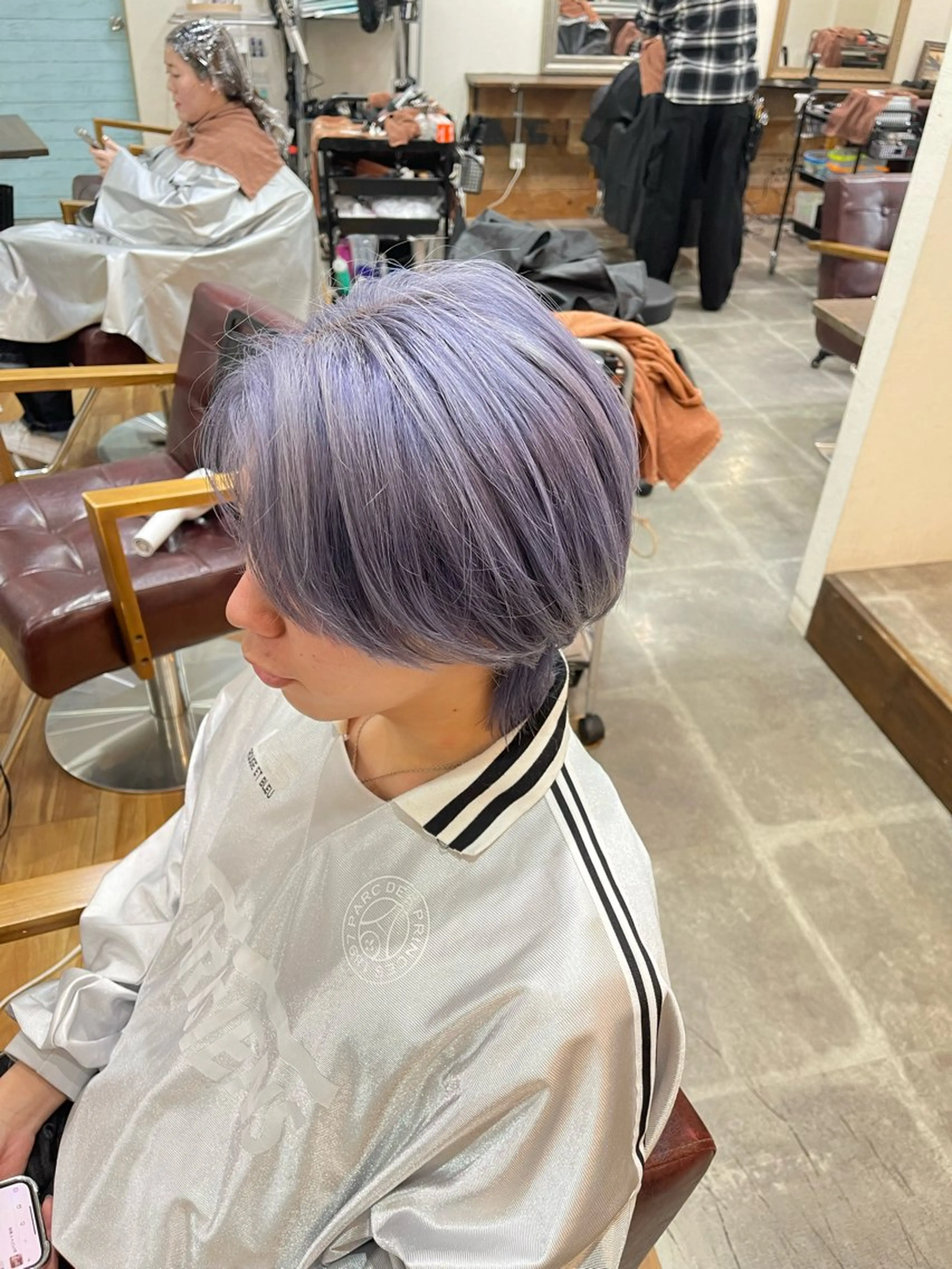 ショート カラー メンズ メンズブリーチ ブリーチ ケアブリーチ デザインカラー ダブルカラー カット ヘアカラー トリートメント SOYON西大寺店所属・ダブルカラー/ 髪質改善💎安藤のヘアスタイル