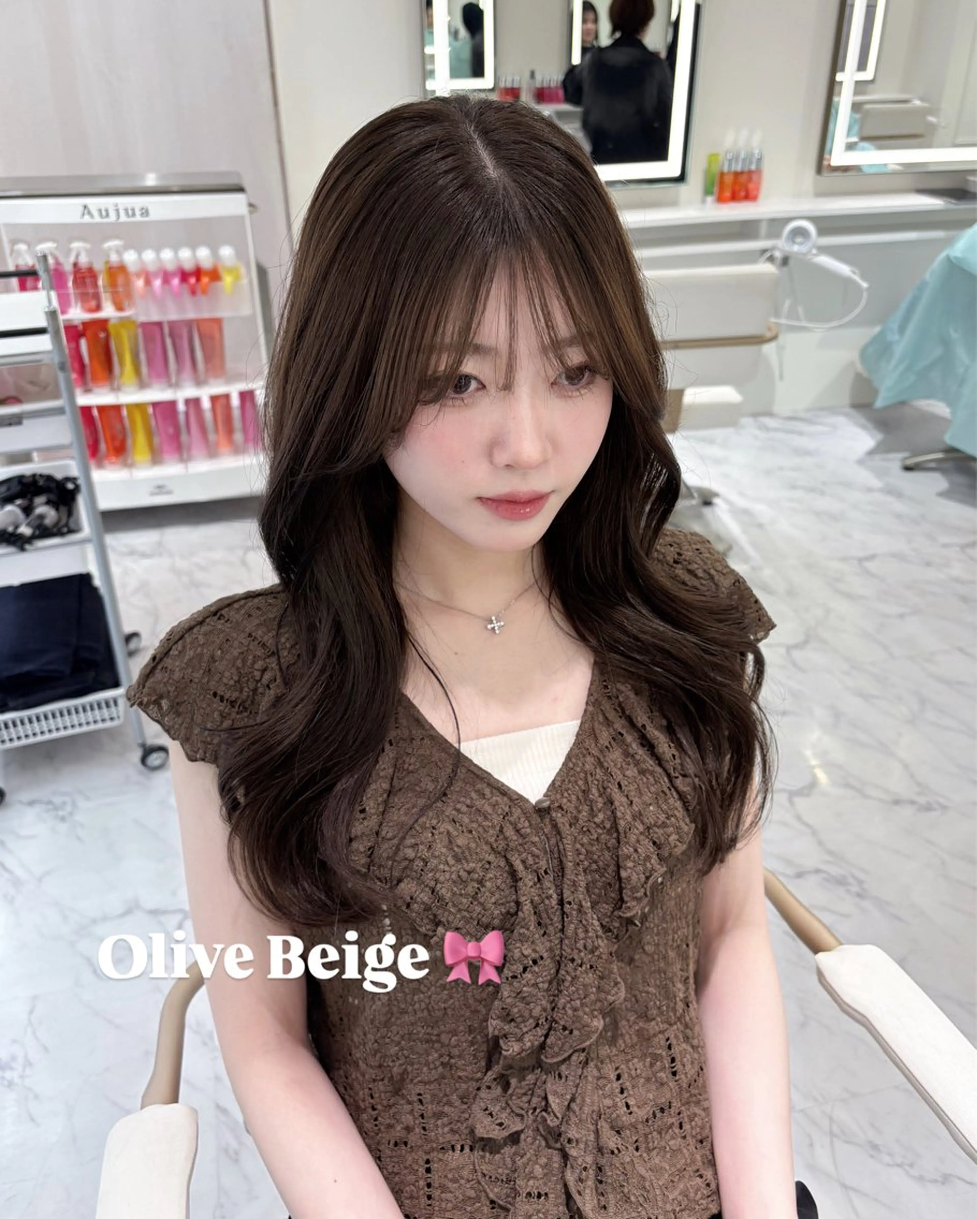 ロング カラー ヘアカラー ParveMix🎀 稲垣詞葉のヘアスタイル