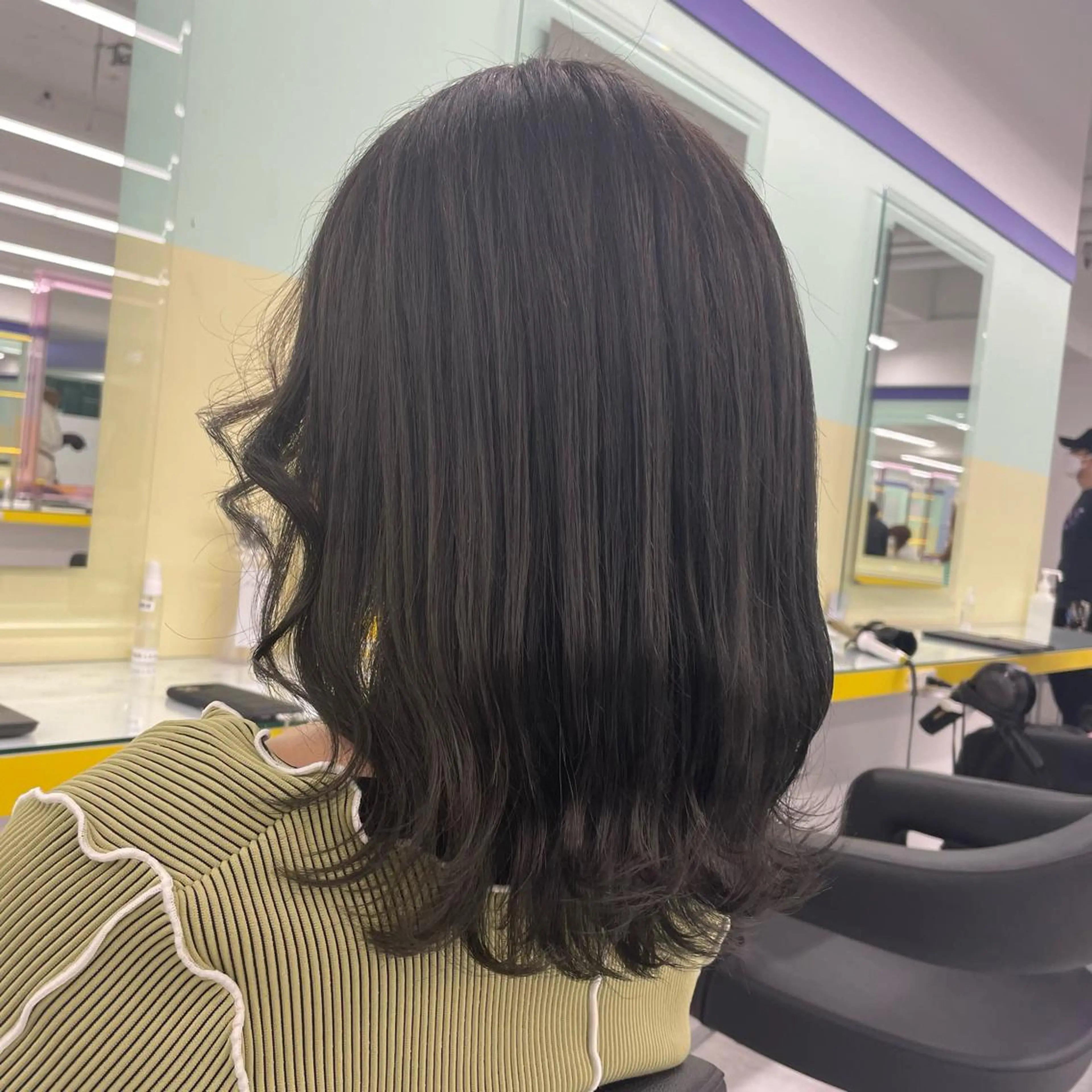 ロング カラー ヘアアレンジ カット ヘアカラー トリートメント ☁️縮毛矯正✖️ 透明感☁️りくのヘアスタイル