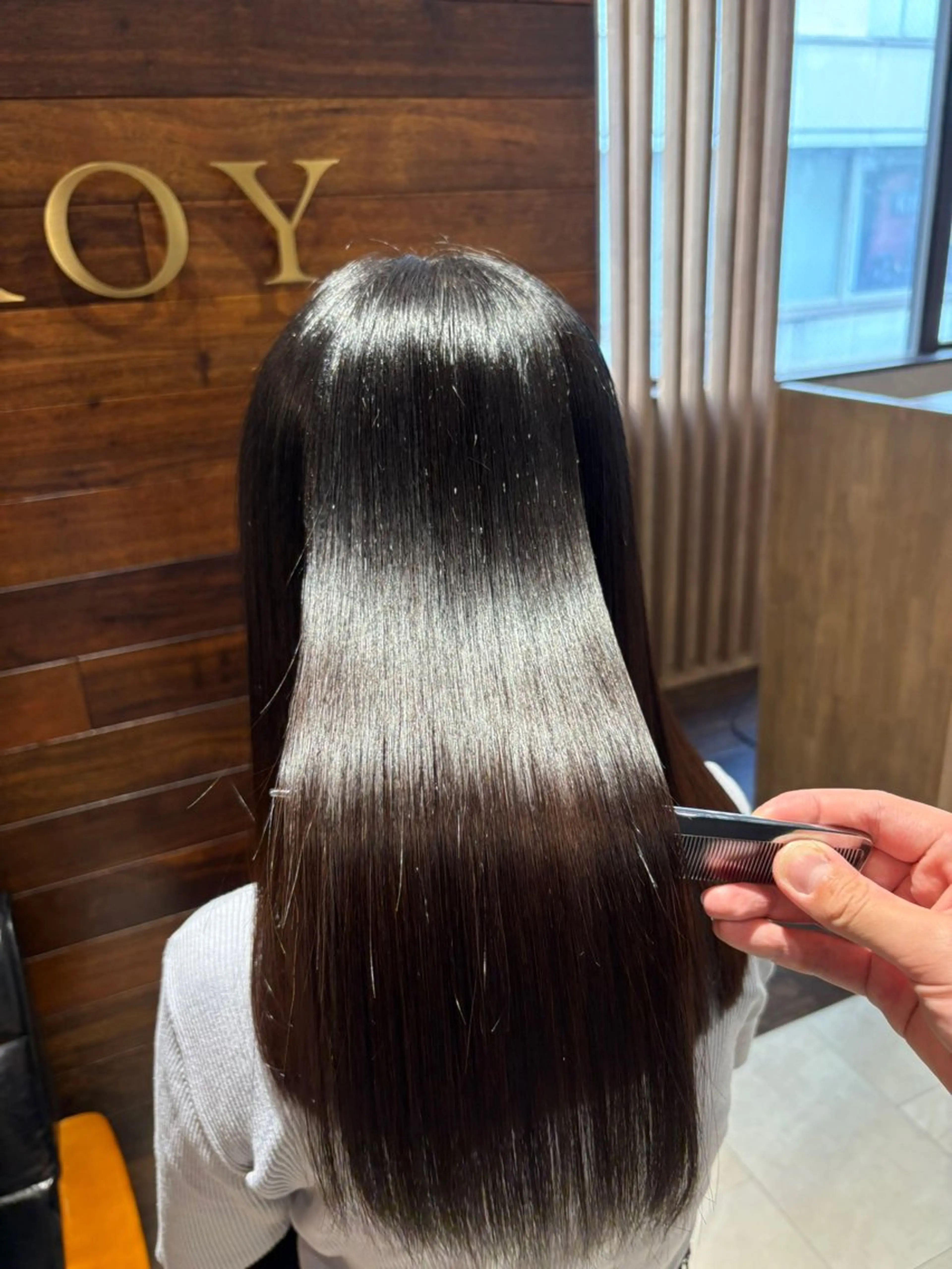 セミロング 縮毛矯正 カット 縮毛矯正 髪質改善、パーマ◎ TSUBASAのヘアスタイル