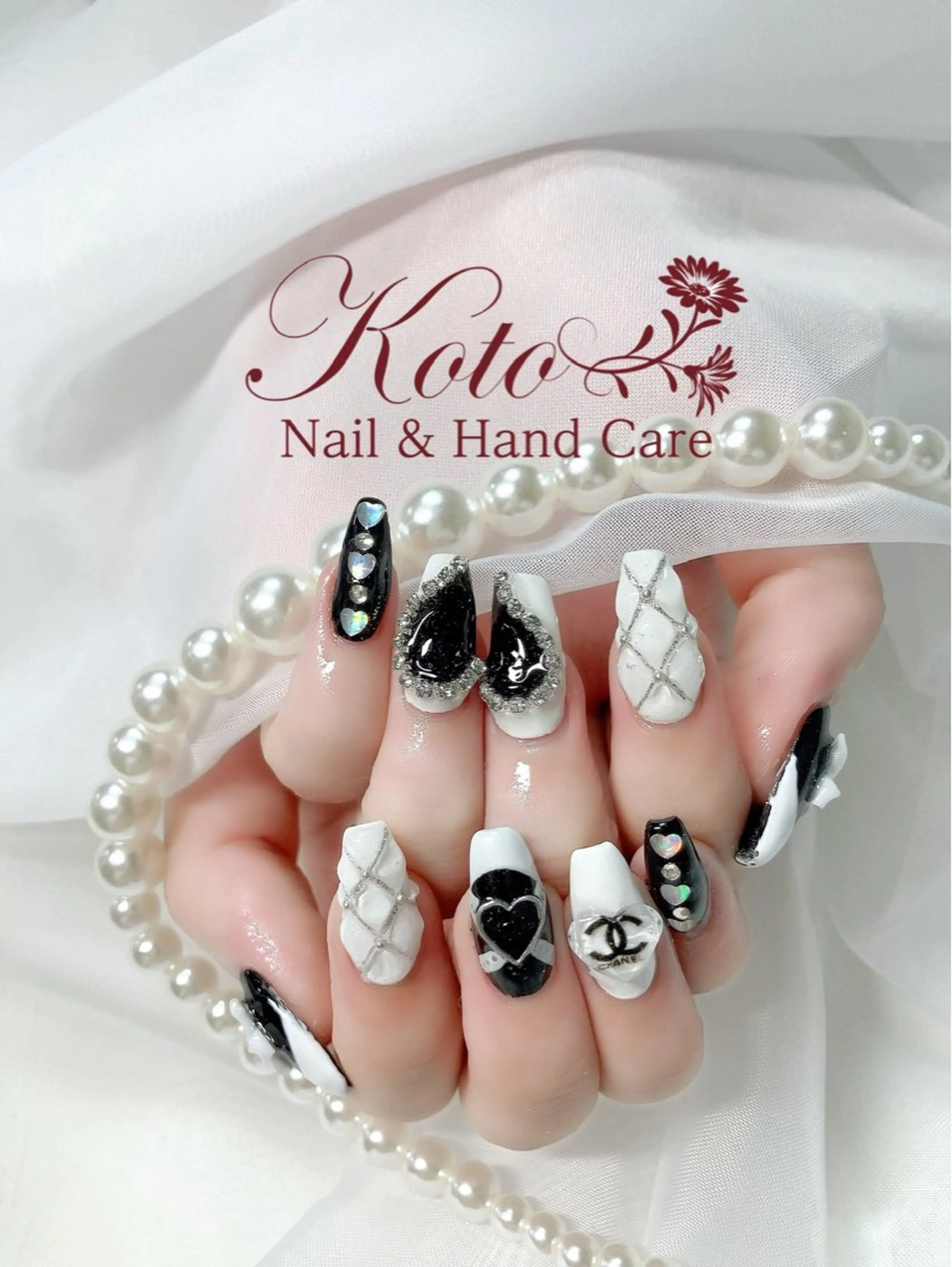 ネイル 長さ出し ジェルネイル 持ち込み ニュアンスネイル 赤色 ハンドネイル Nail Salon KOTOのネイルデザイン