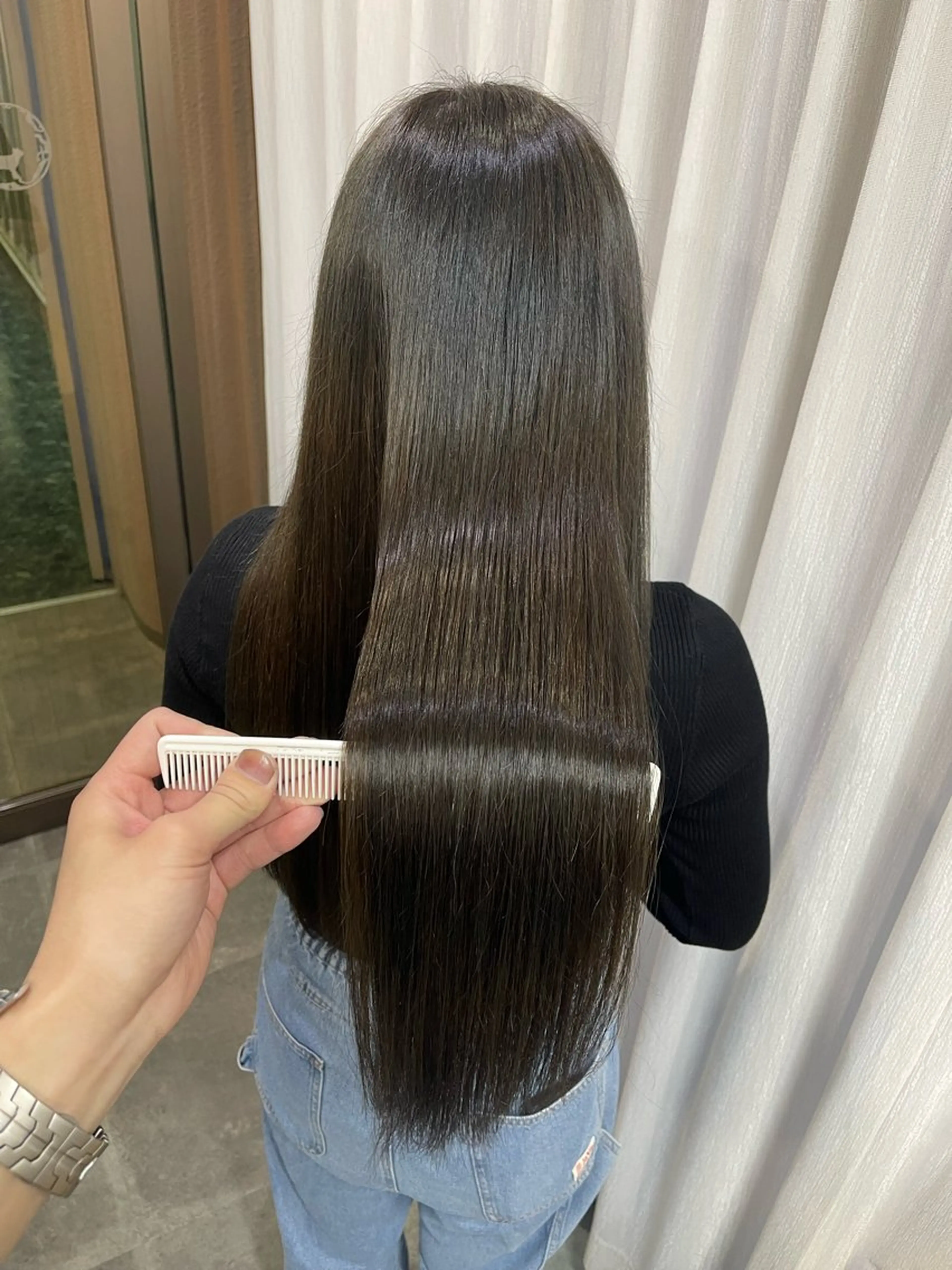 ロング 髪質改善 トリートメント SOYON西大寺店所属・ダブルカラー/ 髪質改善💎安藤のヘアスタイル