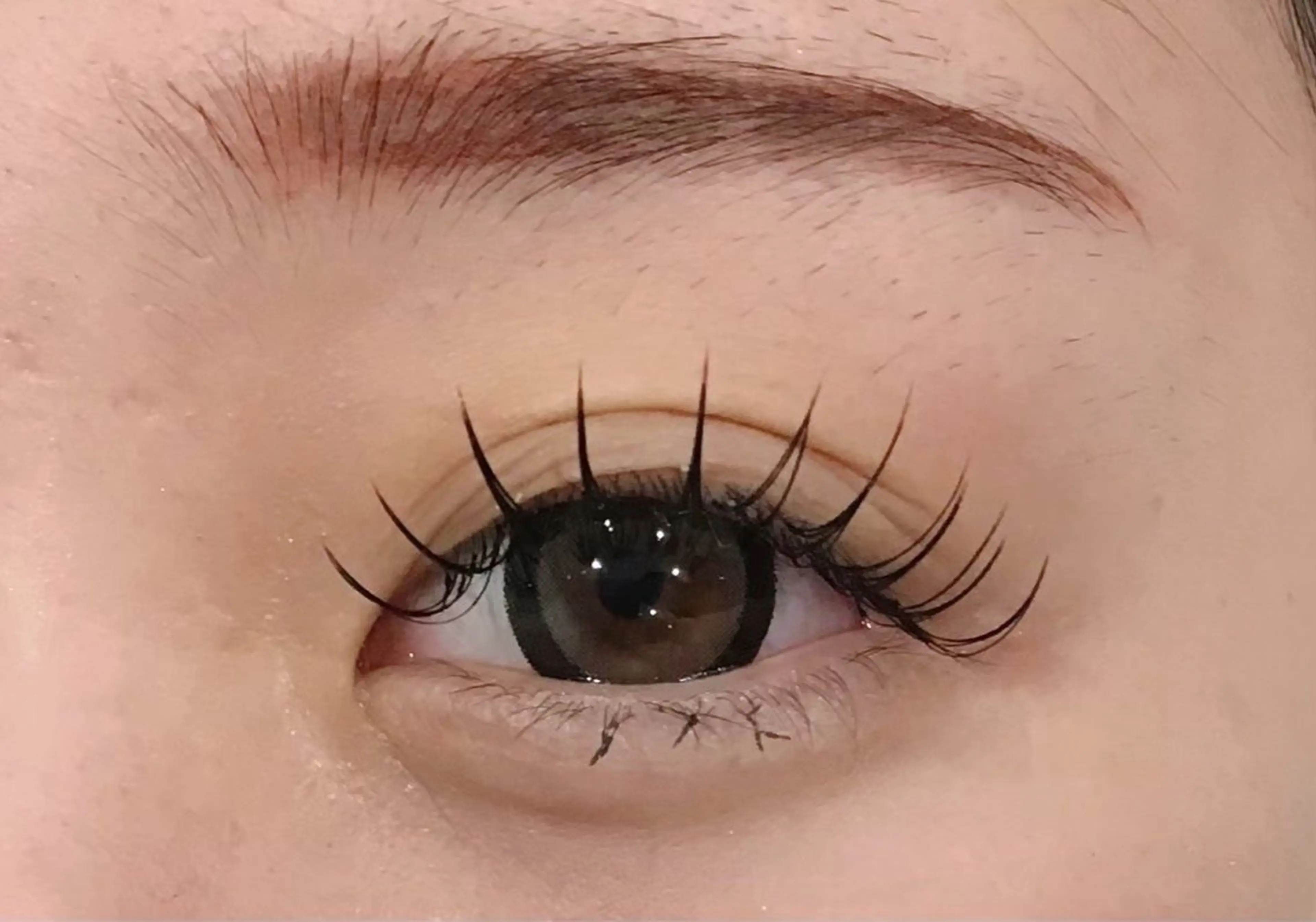 まつげエクステ100本の写真