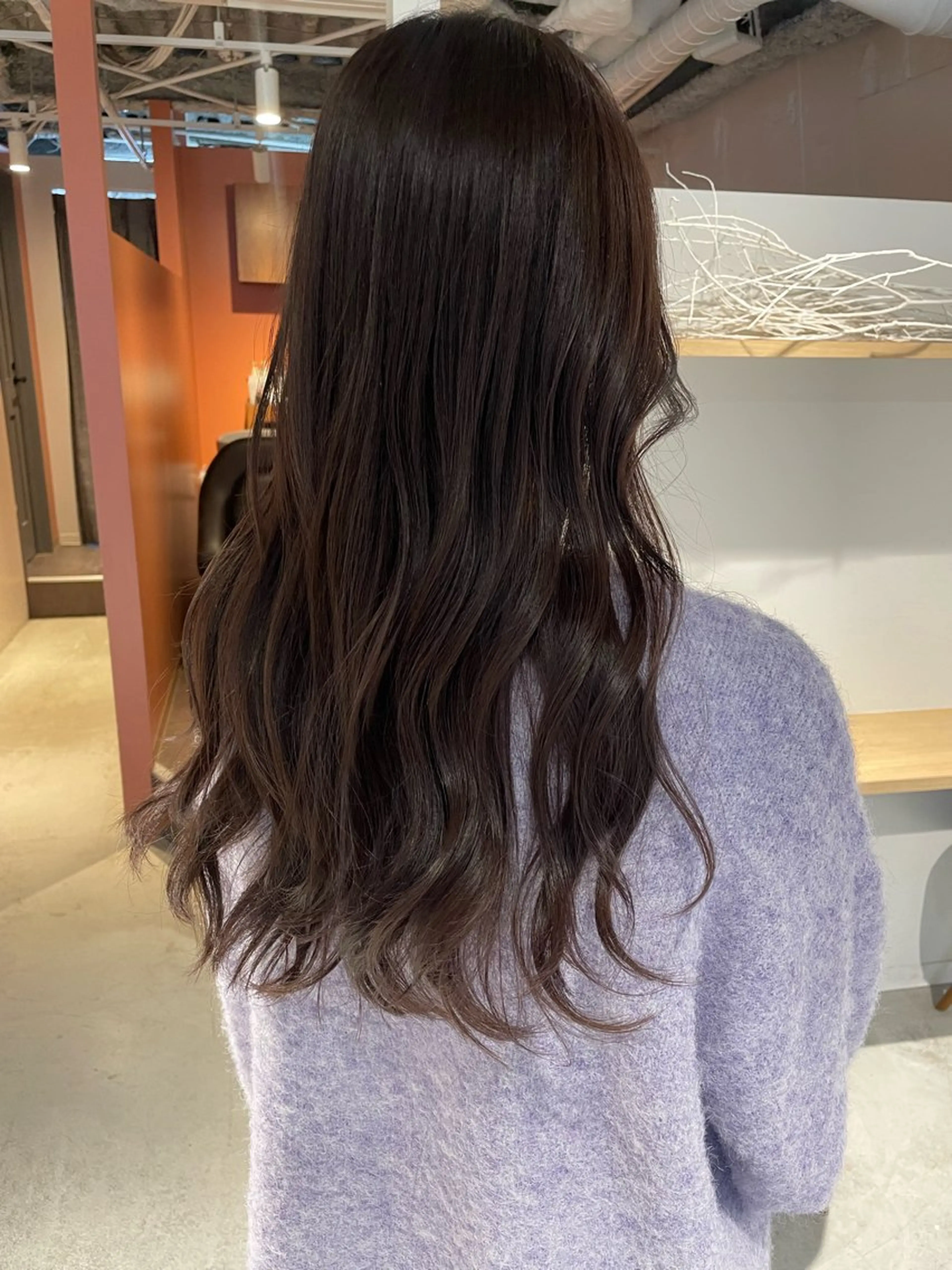 ロング カラー カット ヘアカラー トリートメント 🩰オリーブ/ ベージュ松本咲花🩰のヘアスタイル