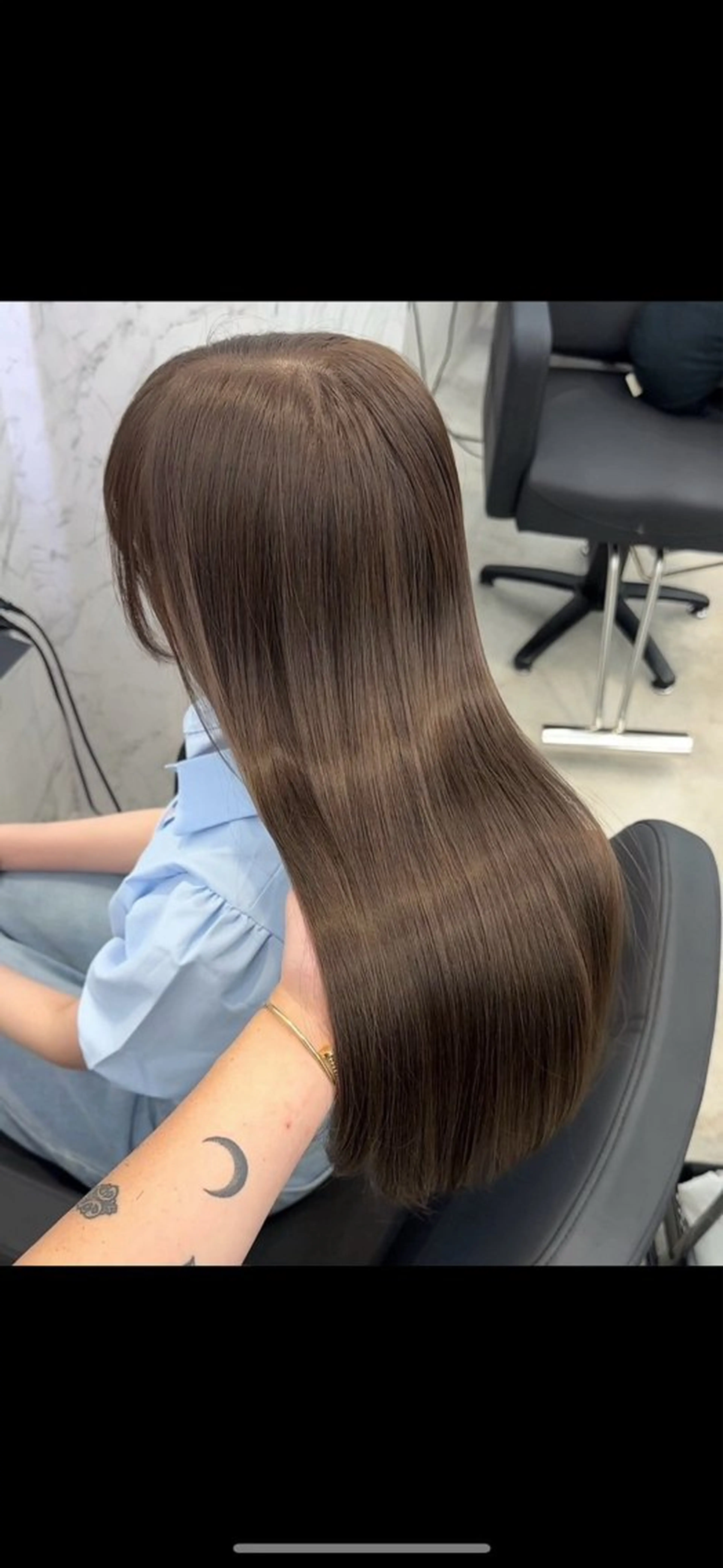 カラー ブリーチ ブラウンカラー ショコラブラウン 透明感カラー ブリーチなしカラー hair salon dot.mooda所属・레온⋆✦ Leon 透明感✨️Colorのヘアスタイル