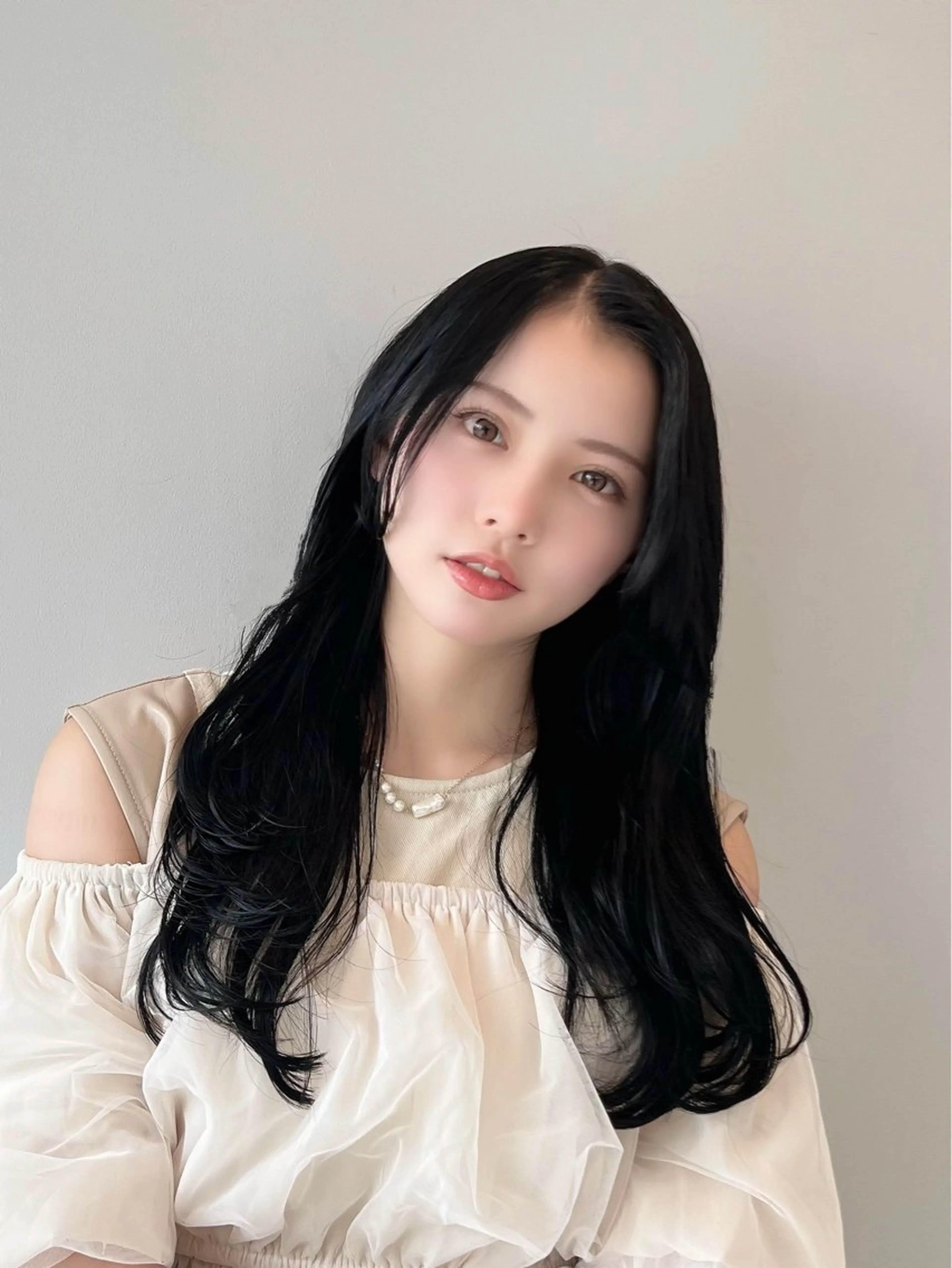 ロング カラー ダークグレー ダークグレージュ グレージュ カット ヘアカラー トリートメント レイヤー/髪質改善 DAISUKEのヘアスタイル